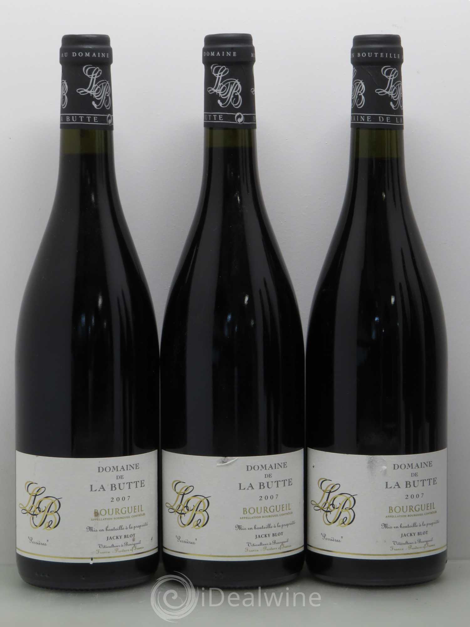 Bourgueil Perrières Domaine de La Butte - Jacky Blot 2007 - Lot de 6 bouteilles - 1