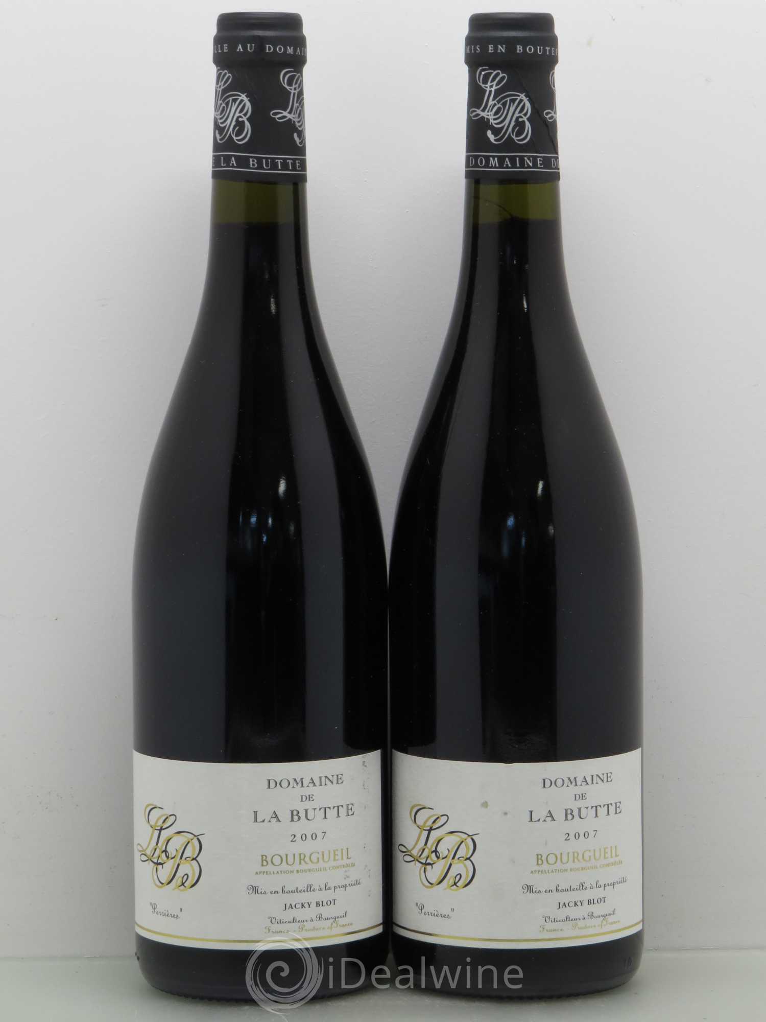Bourgueil Perrières Domaine de La Butte - Jacky Blot 2007 - Lot de 2 bouteilles - 0
