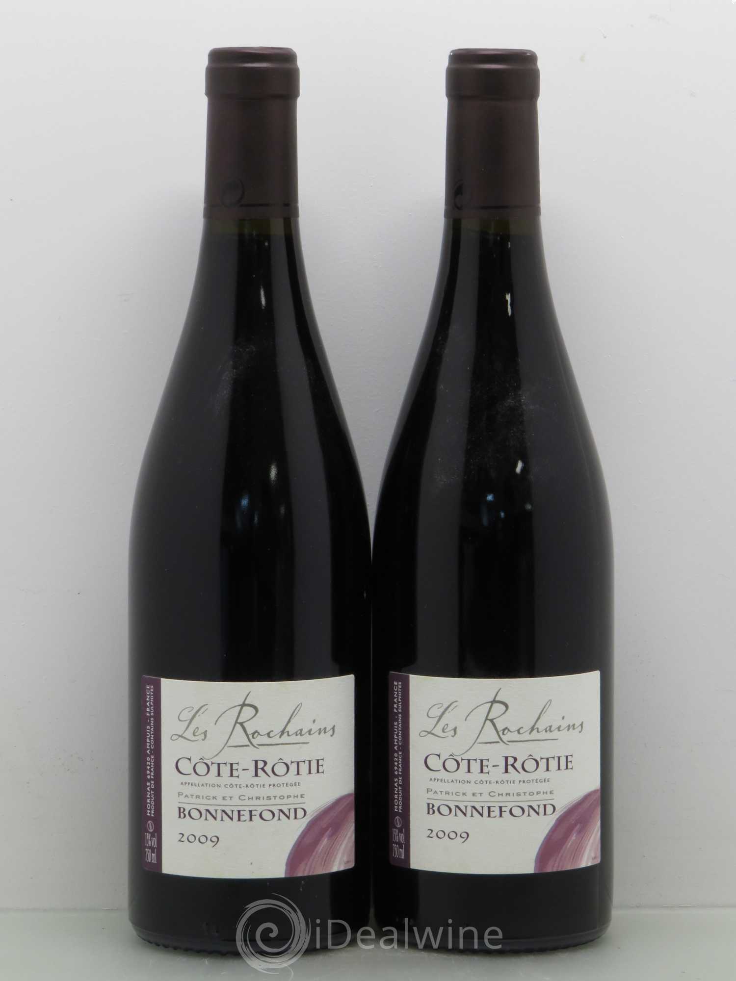 Côte-Rôtie Les Rochains Domaine Bonnefond 2009 - Lot de 2 bouteilles - 0