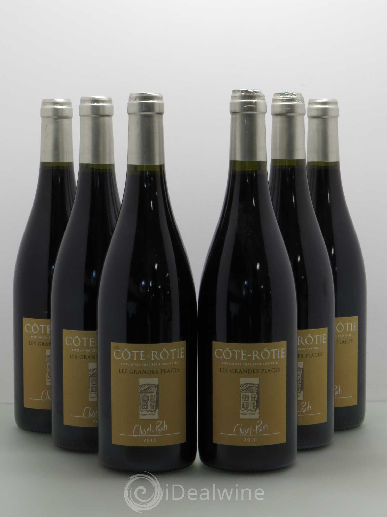 Côte-Rôtie Les Grandes Places Clusel-Roch 2010 - Lot de 6 bouteilles - 0