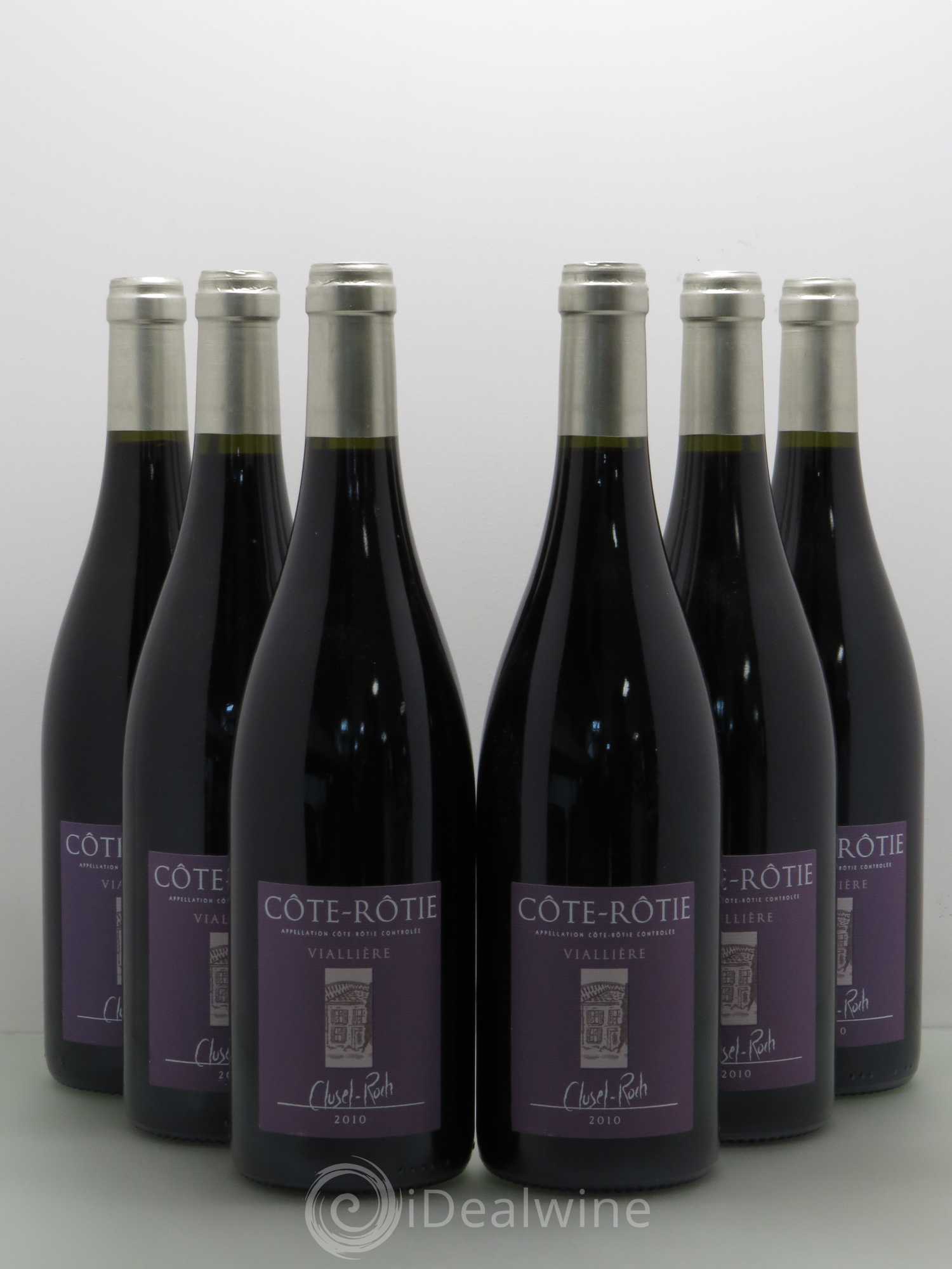 Côte-Rôtie Viallière Clusel-Roch 2010 - Lot de 6 bouteilles - 0