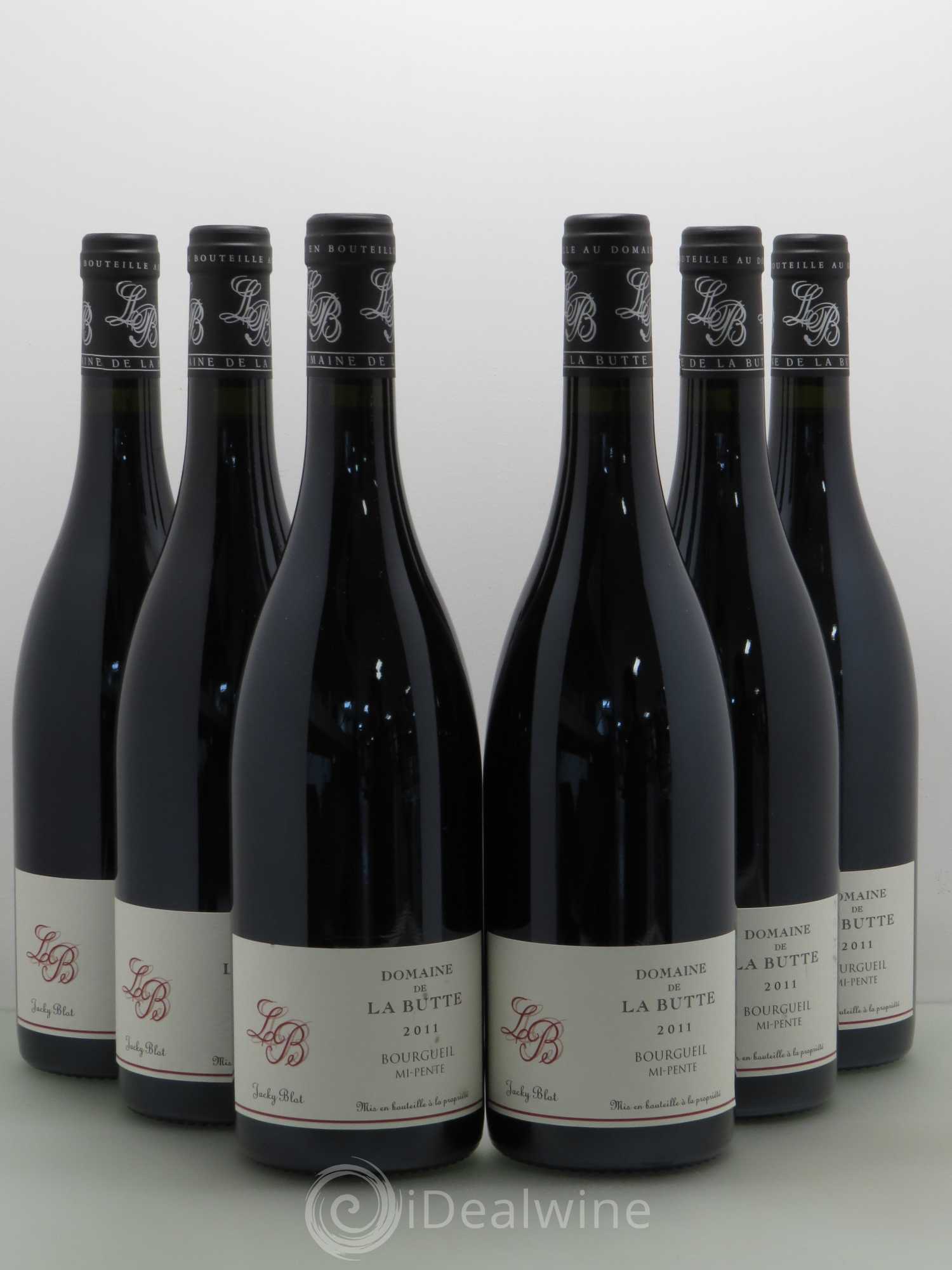 Bourgueil Mi-Pente Domaine de La Butte - Jacky Blot 2011 - Lot de 6 bouteilles - 0