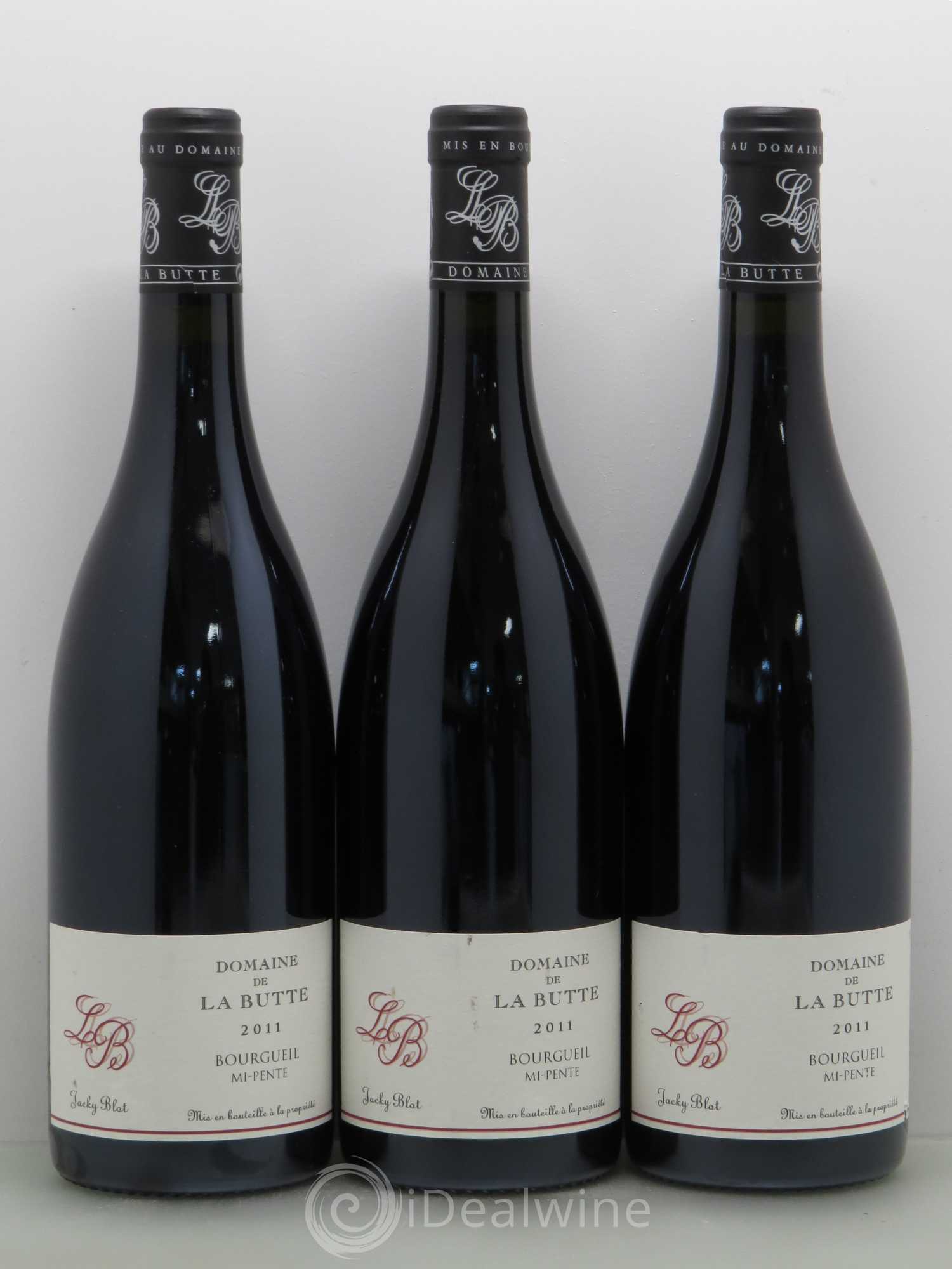 Bourgueil Mi-Pente Domaine de La Butte - Jacky Blot 2011 - Lot de 3 bouteilles - 0