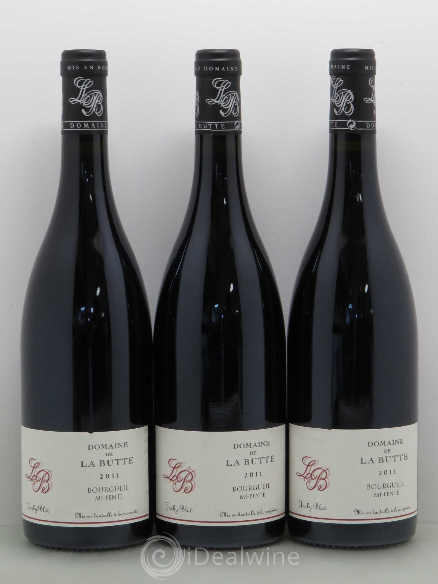 Bourgueil Mi-Pente Domaine de La Butte - Jacky Blot 2011 - Lot de 3 bouteilles - 0