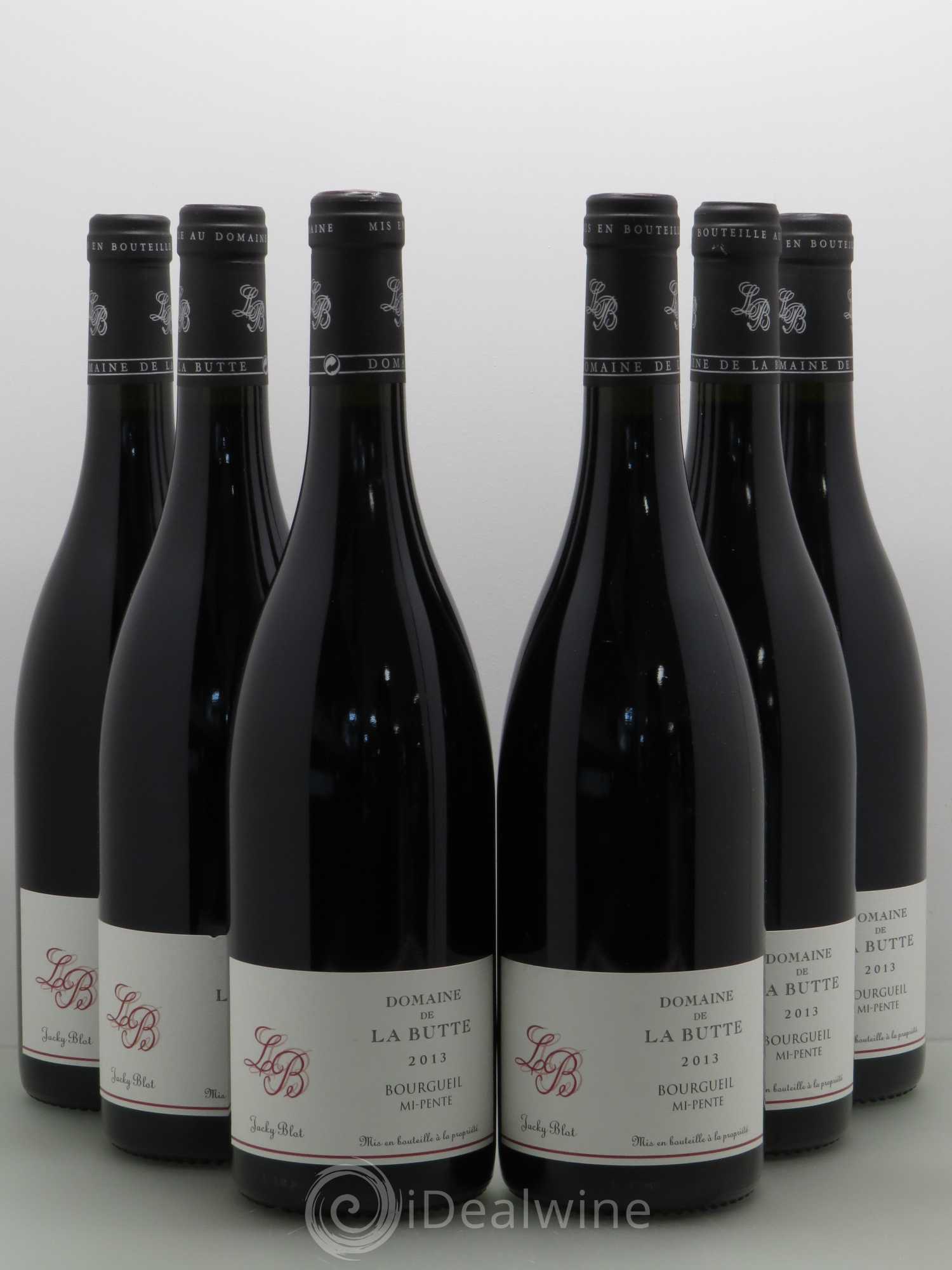Bourgueil Mi-Pente Domaine de La Butte - Jacky Blot 2013 - Lot de 6 bouteilles - 0