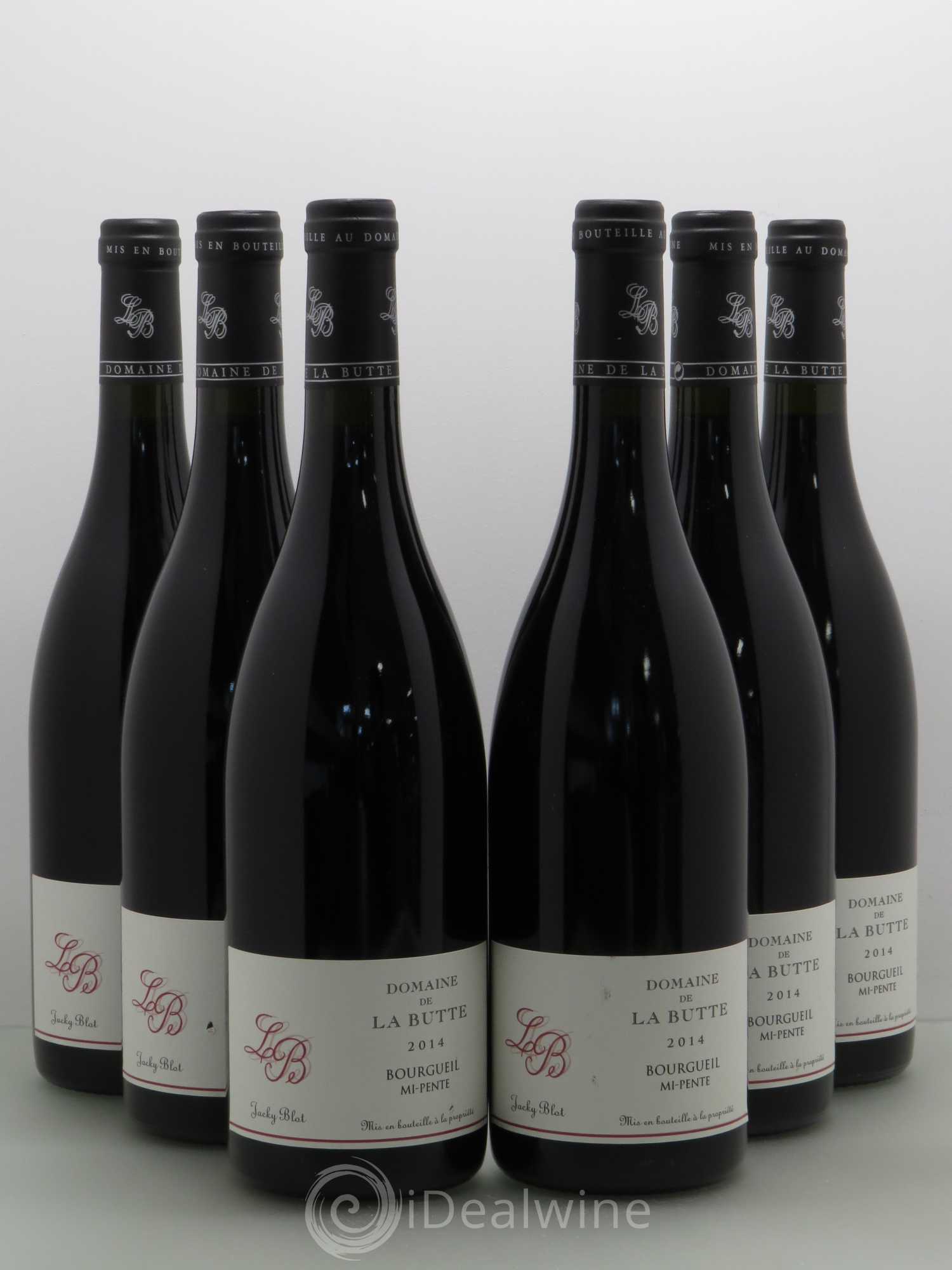 Bourgueil Mi-Pente Domaine de La Butte - Jacky Blot 2014 - Lot de 6 bouteilles - 0