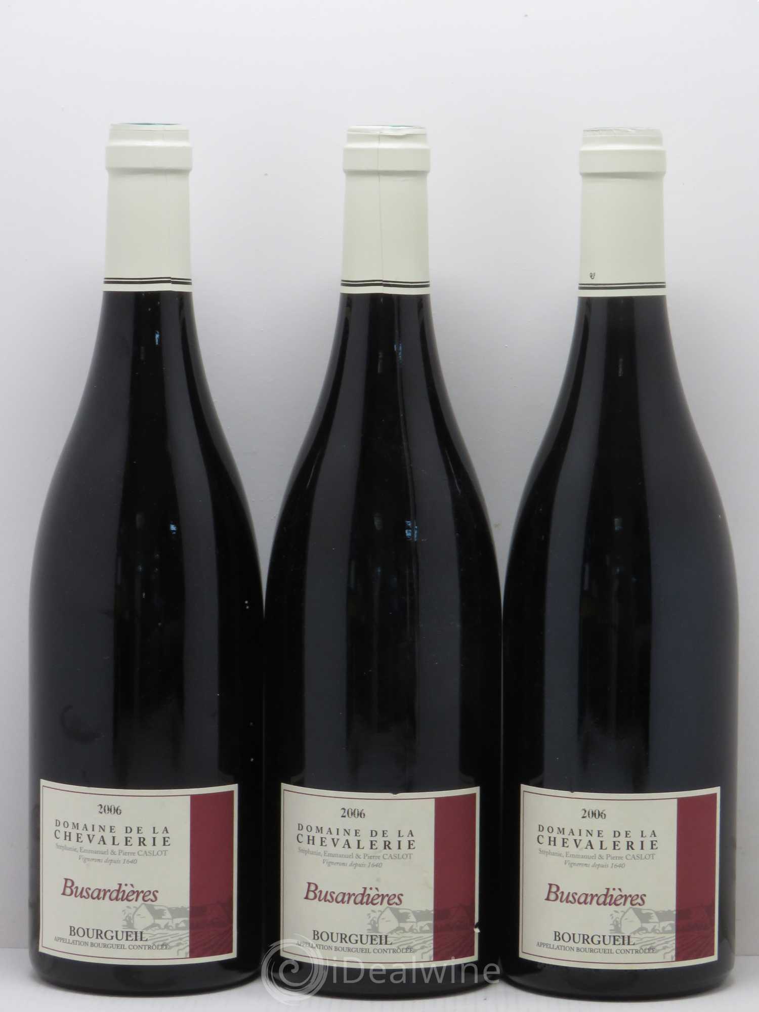 Bourgueil Busardières Domaine de la Chevalerie 2006 - Lot de 3 bouteilles - 0