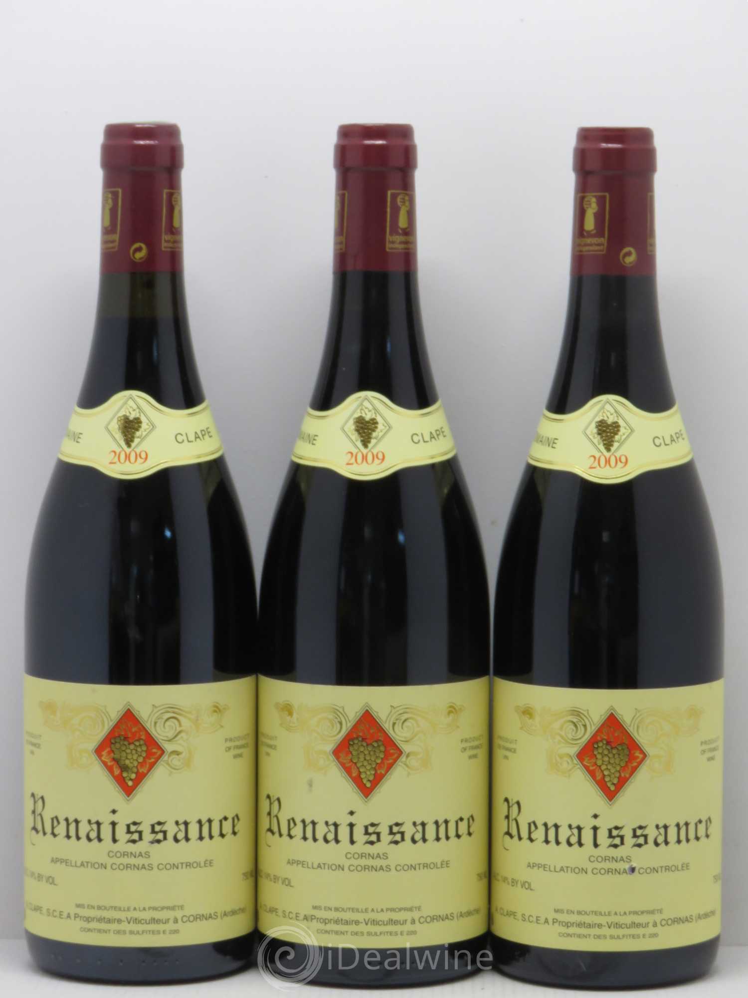 Cornas Renaissance Auguste Clape 2009 - Lot de 6 bouteilles - 1