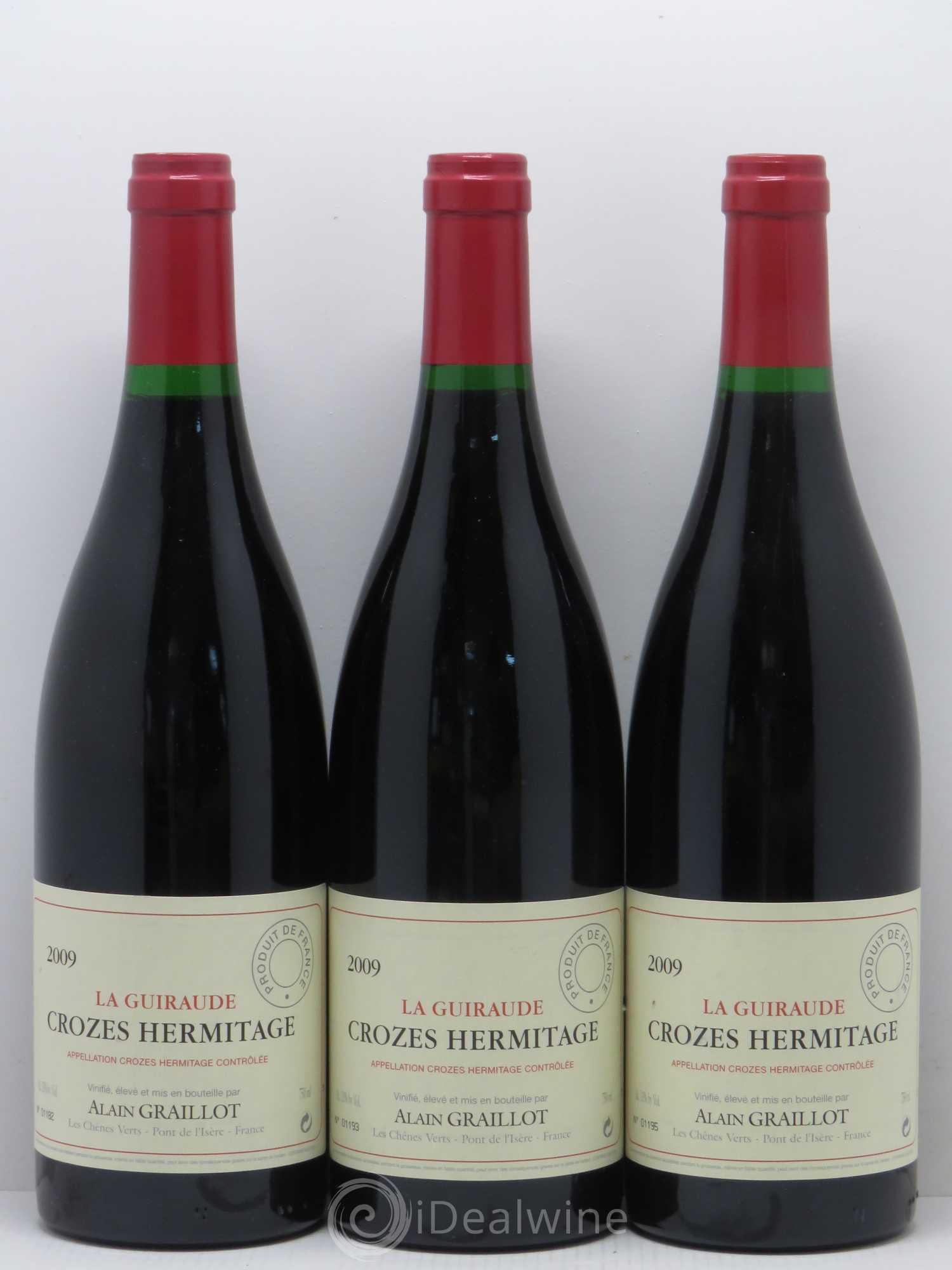 Crozes-Hermitage La Guiraude Domaine Graillot 2009 - Lot de 6 bouteilles - 1