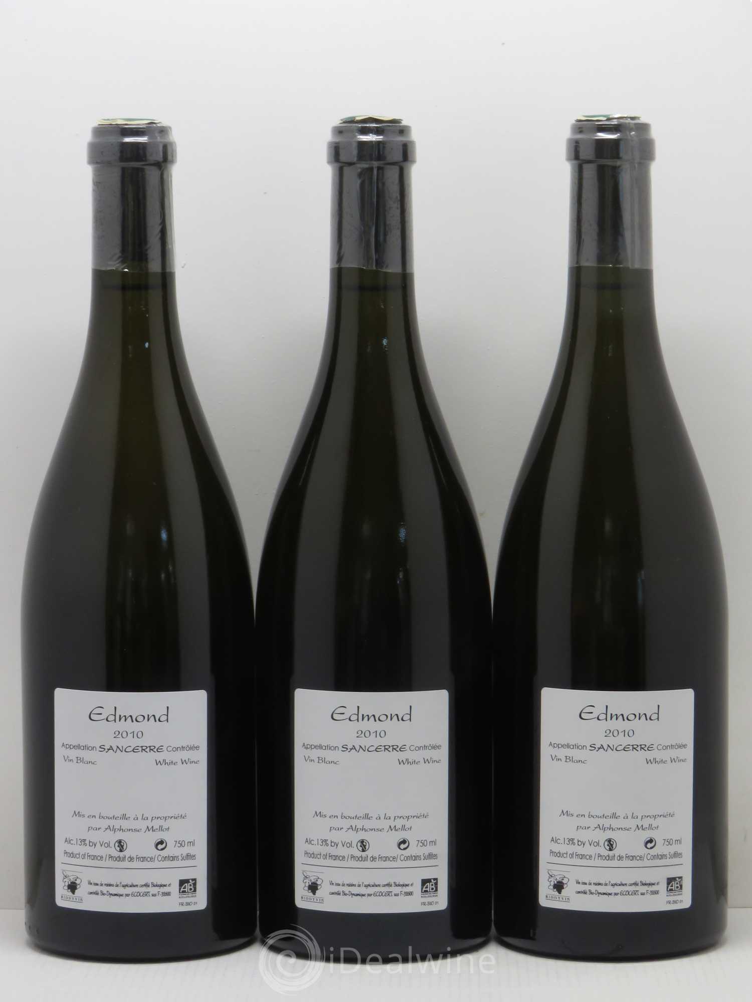 Sancerre Cuvée Edmond Alphonse Mellot 2010 - Lot de 3 bouteilles - 1