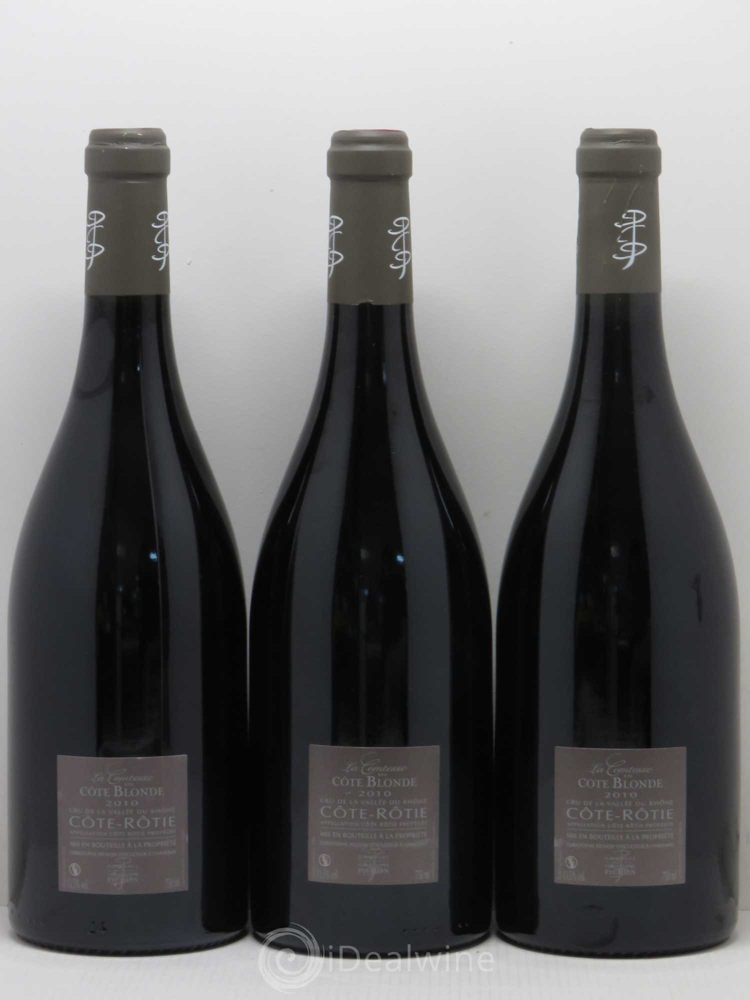 Côte-Rôtie La Comtesse en Côte Blonde Christophe Pichon (Domaine) 2010 - Lot de 3 bouteilles - 1