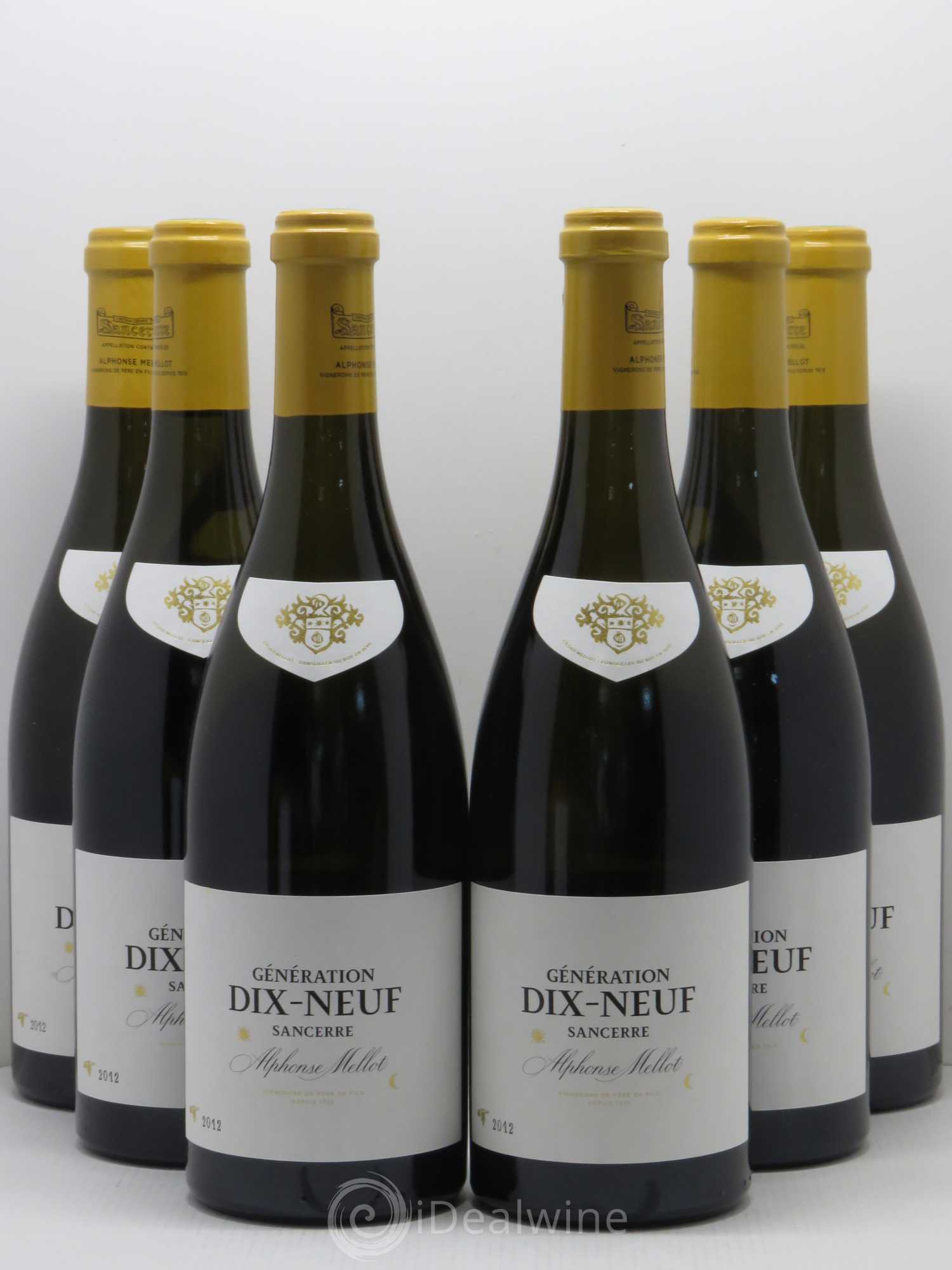 Sancerre Génération XIX Alphonse Mellot 2012 - Lot de 6 bouteilles - 0