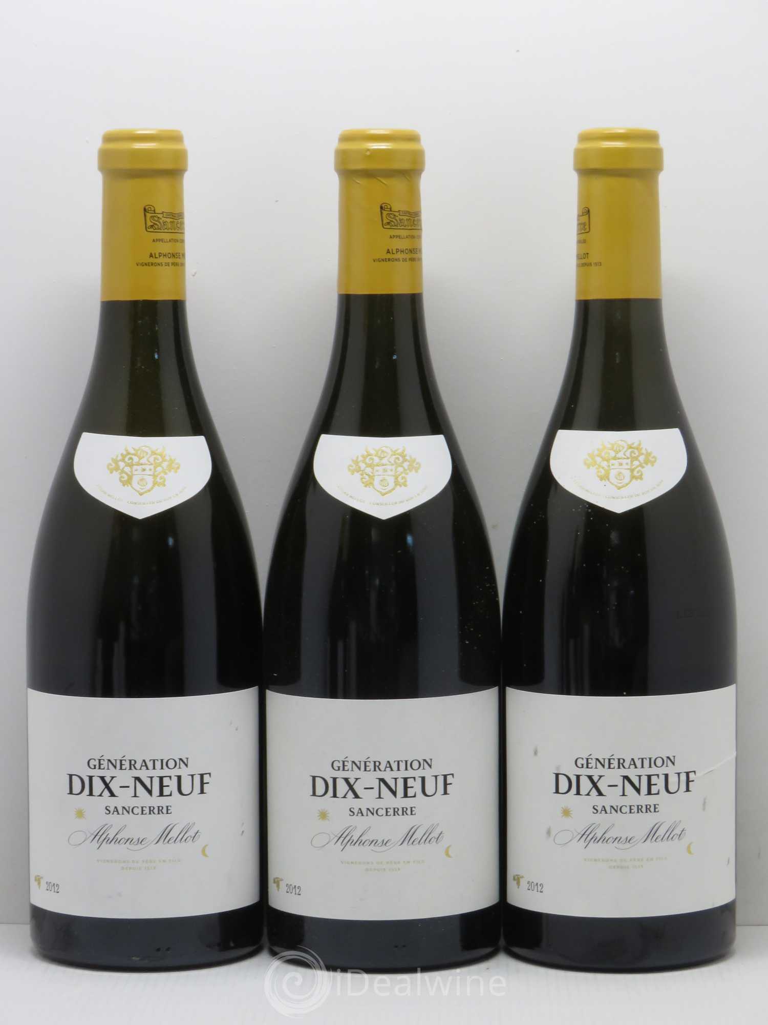 Sancerre Génération XIX Alphonse Mellot 2012 - Lot de 5 bouteilles - 1