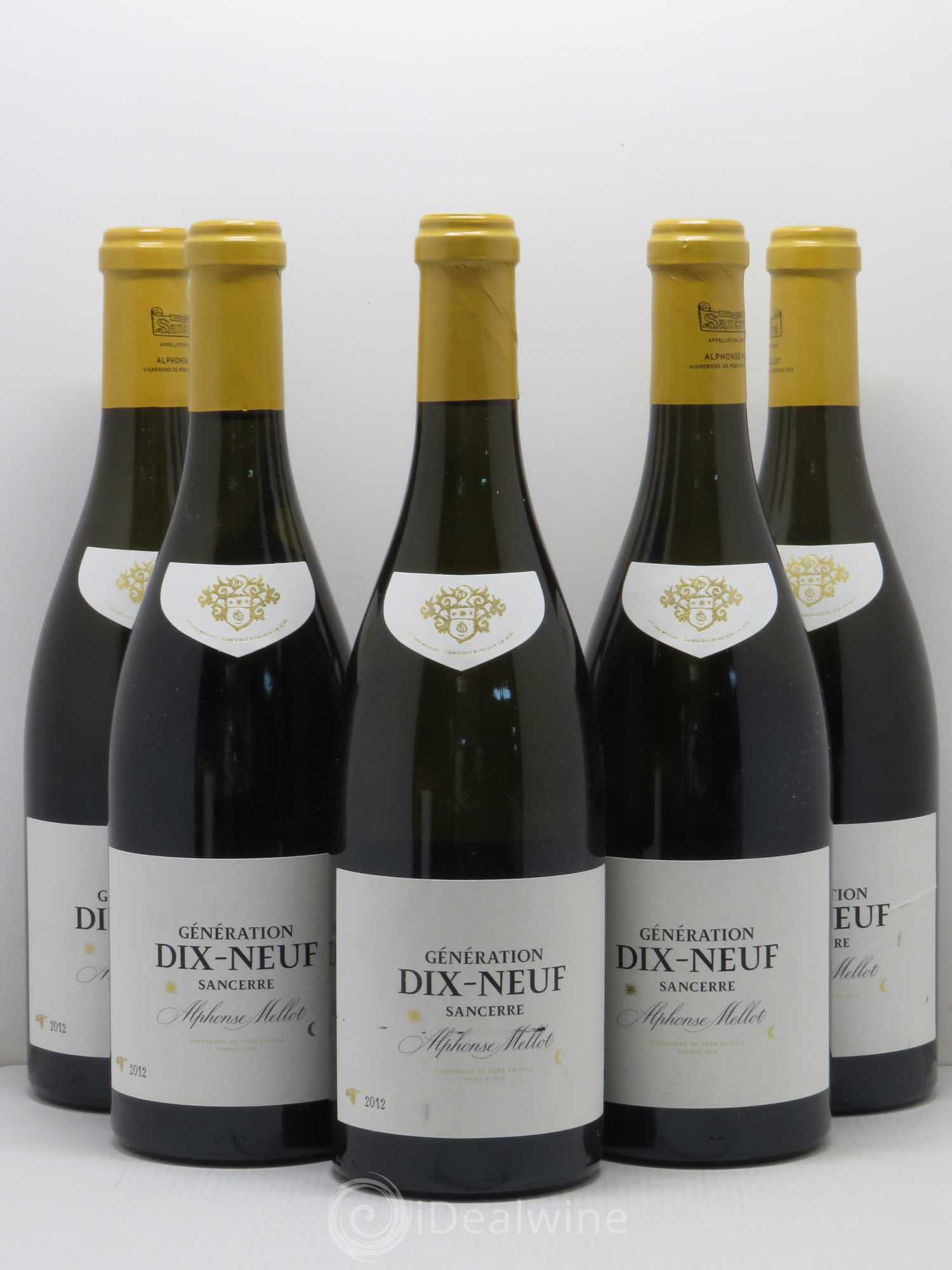 Sancerre Génération XIX Alphonse Mellot 2012 - Lot de 5 bouteilles - 0