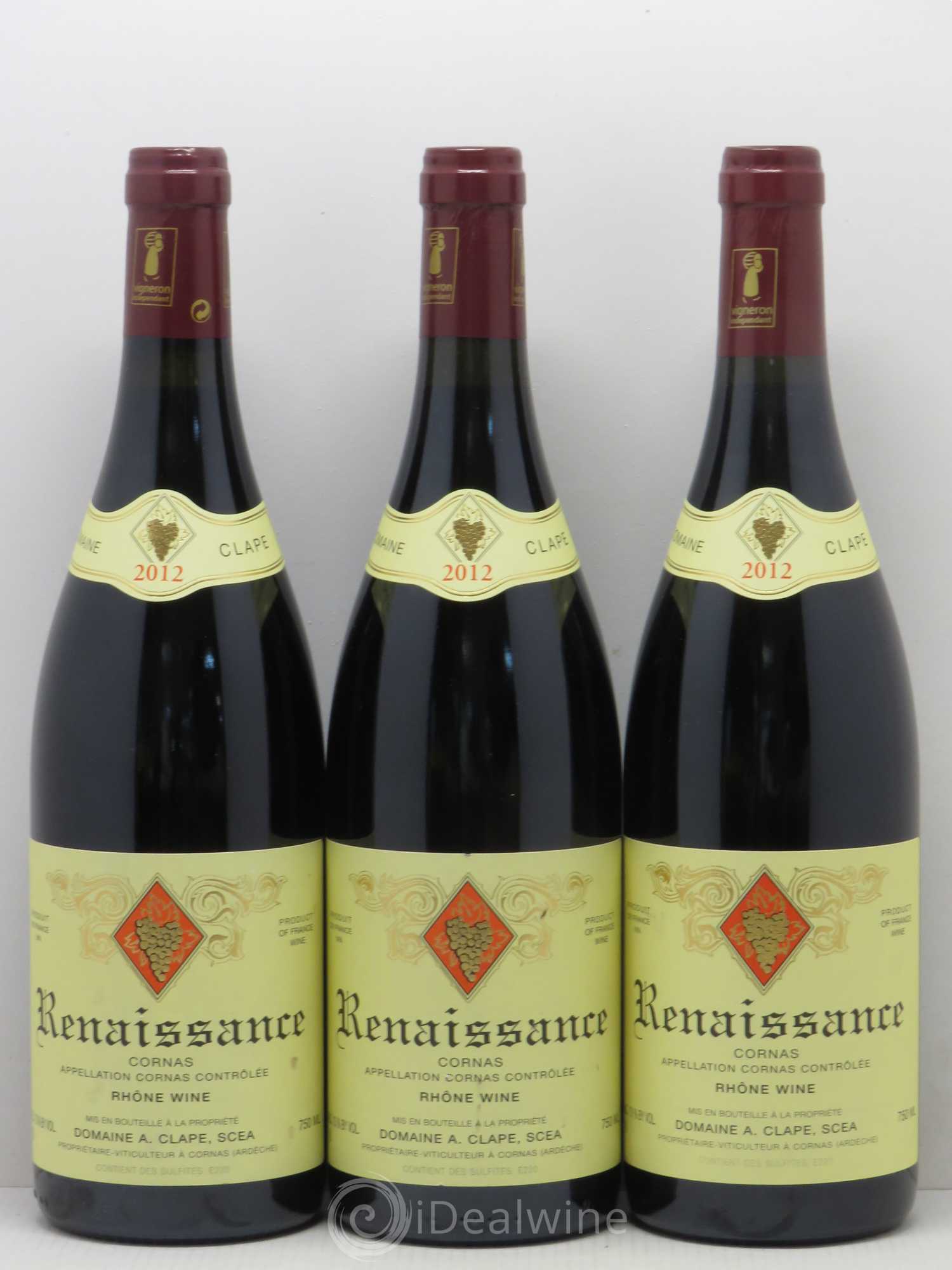 Cornas Renaissance Auguste Clape 2012 - Lot de 6 bouteilles - 2