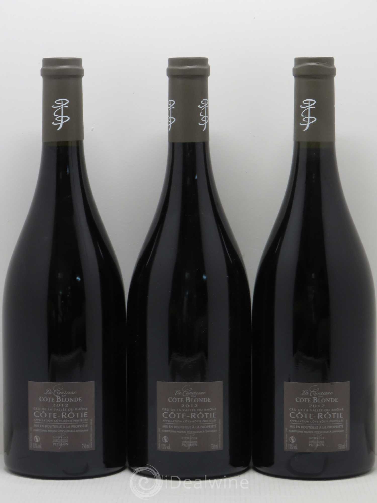 Côte-Rôtie La Comtesse en Côte Blonde Christophe Pichon (Domaine) 2012 - Lot de 3 bouteilles - 1