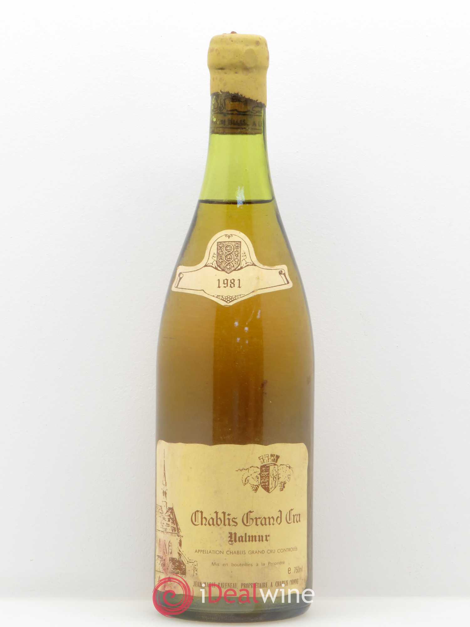 Chablis Grand Cru Valmur Raveneau (Domaine) 1981 - Lot de 1 bouteille - 0