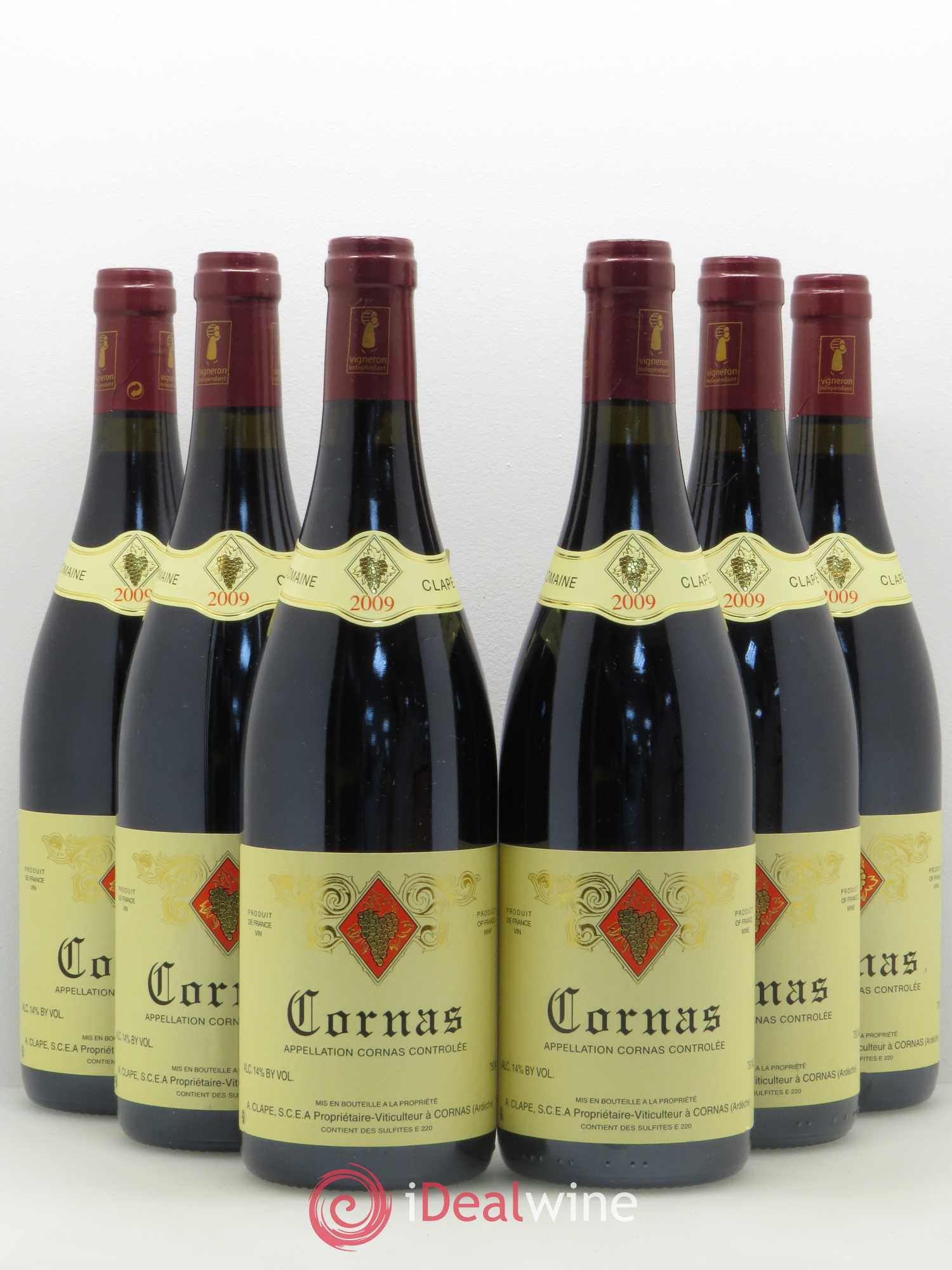Cornas Auguste Clape 2009 - Lot de 6 bouteilles - 0