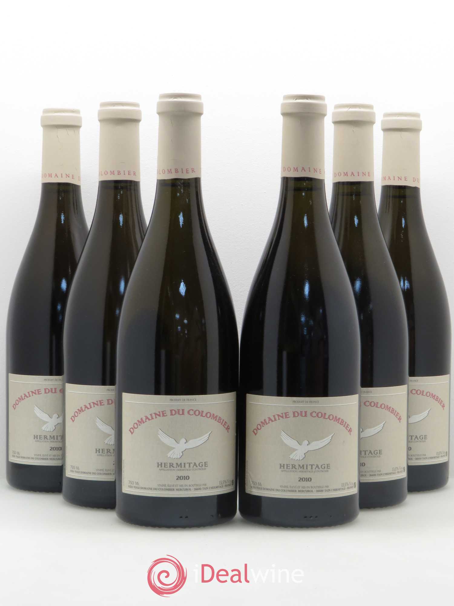 Hermitage Domaine du Colombier 2010 - Posten von 6 Flaschen - 0