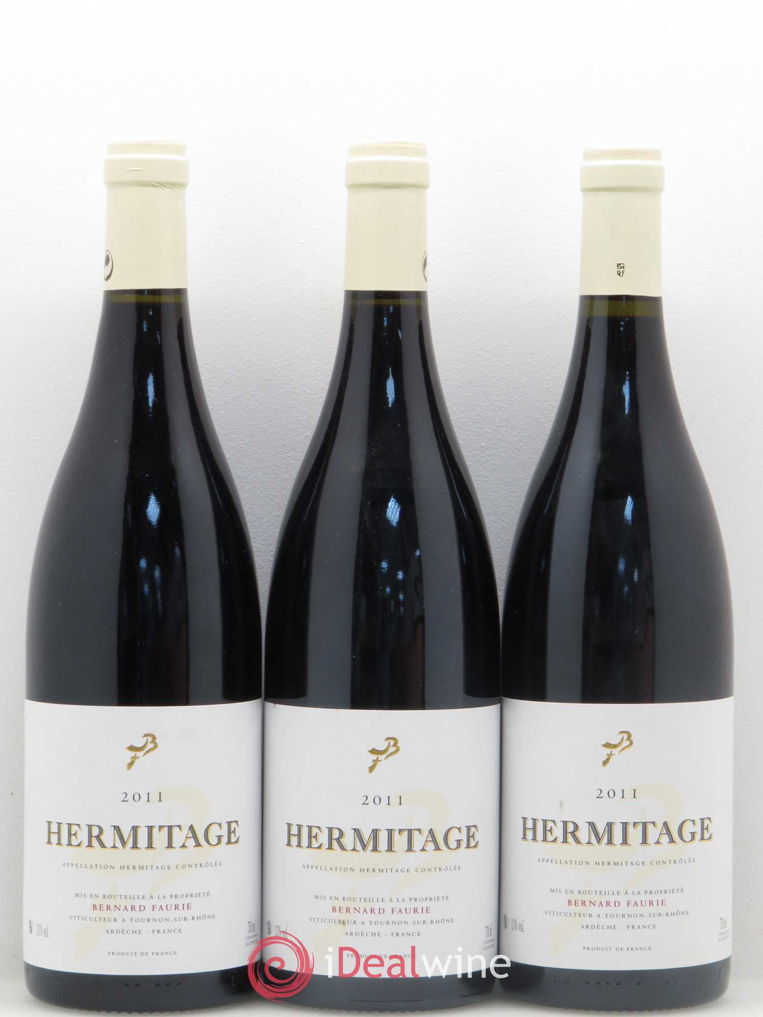 Hermitage Les Greffieux Les Bessards Domaine Bernard Faurie 2011 - Posten von 3 Flaschen - 0