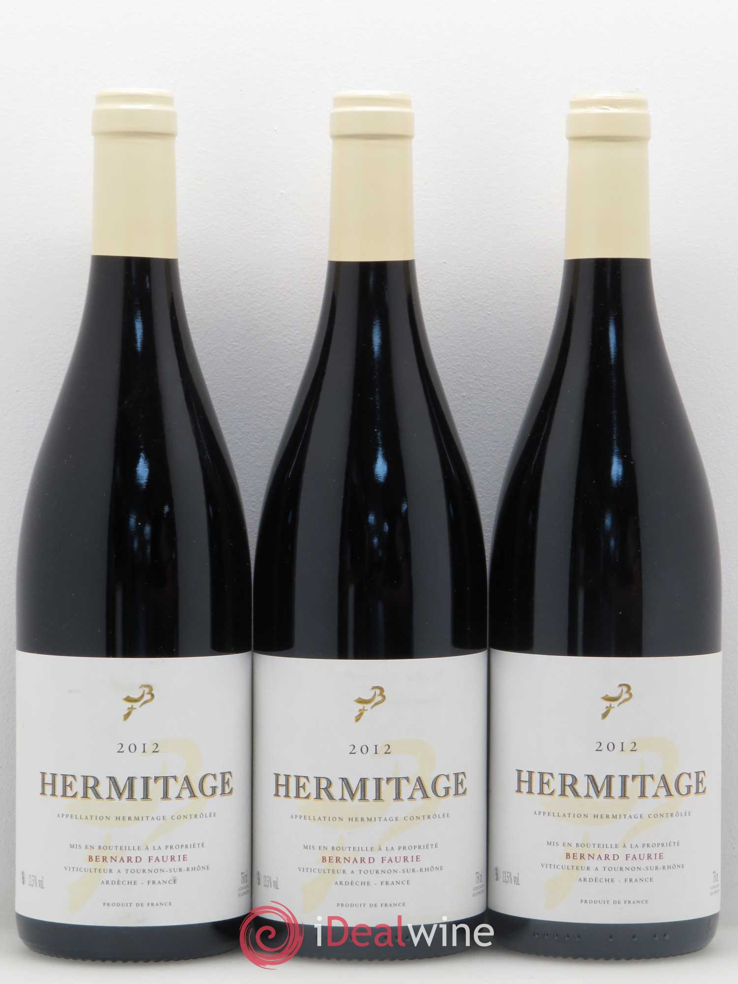 Hermitage Les Greffieux Les Bessards Domaine Bernard Faurie 2012 - Posten von 6 Flaschen - 2