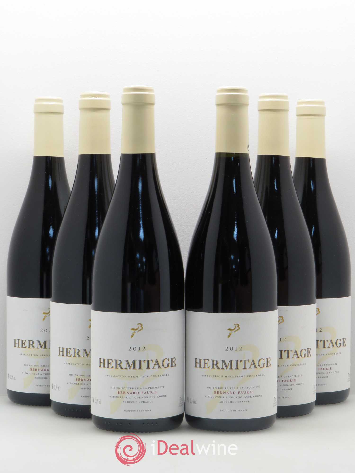 Hermitage Les Greffieux Les Bessards Domaine Bernard Faurie 2012 - Posten von 6 Flaschen - 0