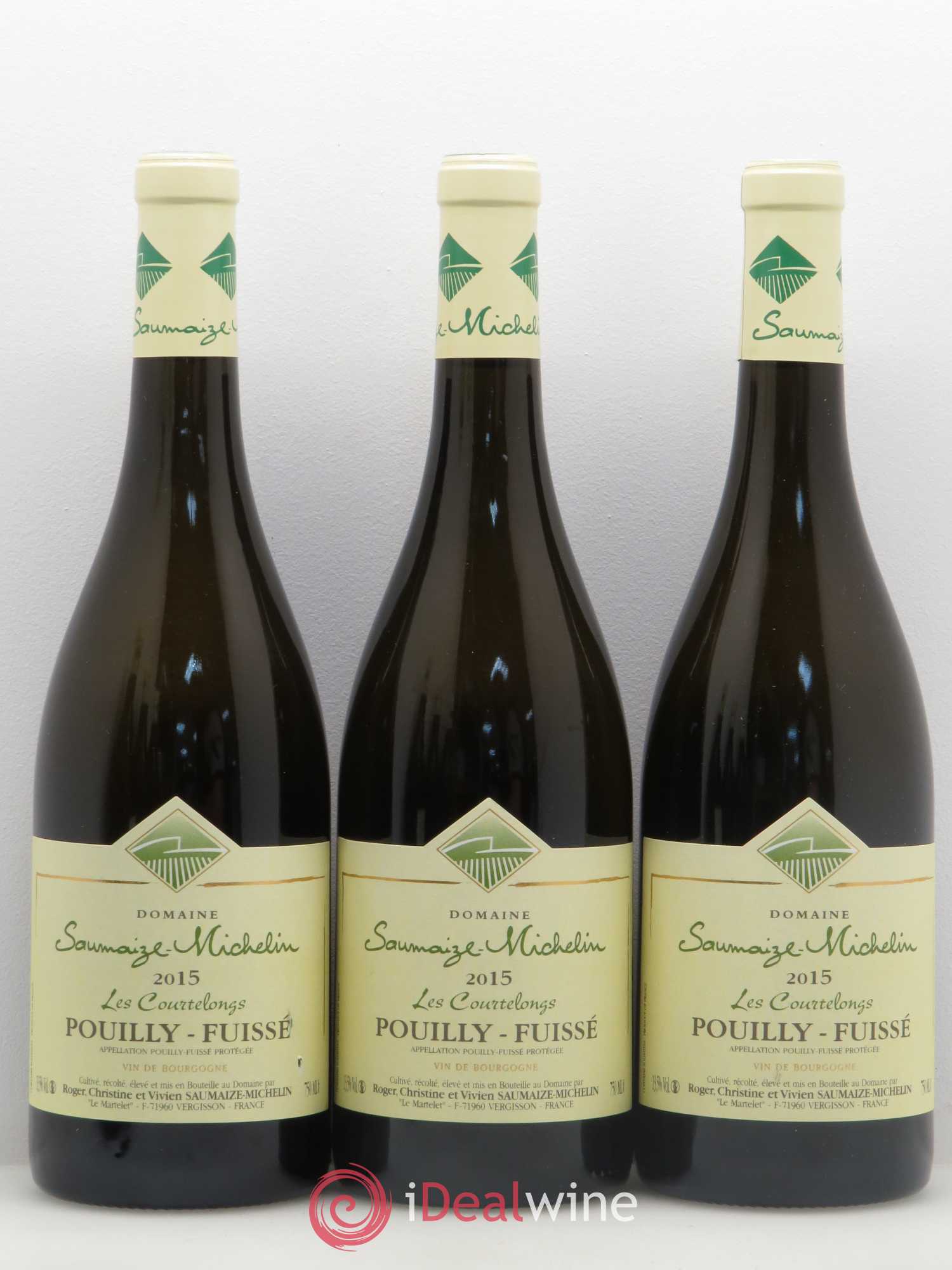 Pouilly-Fuissé Les Courtelongs Domaine Saumaize-Michelin 2015 - Posten von 6 Flaschen - 1