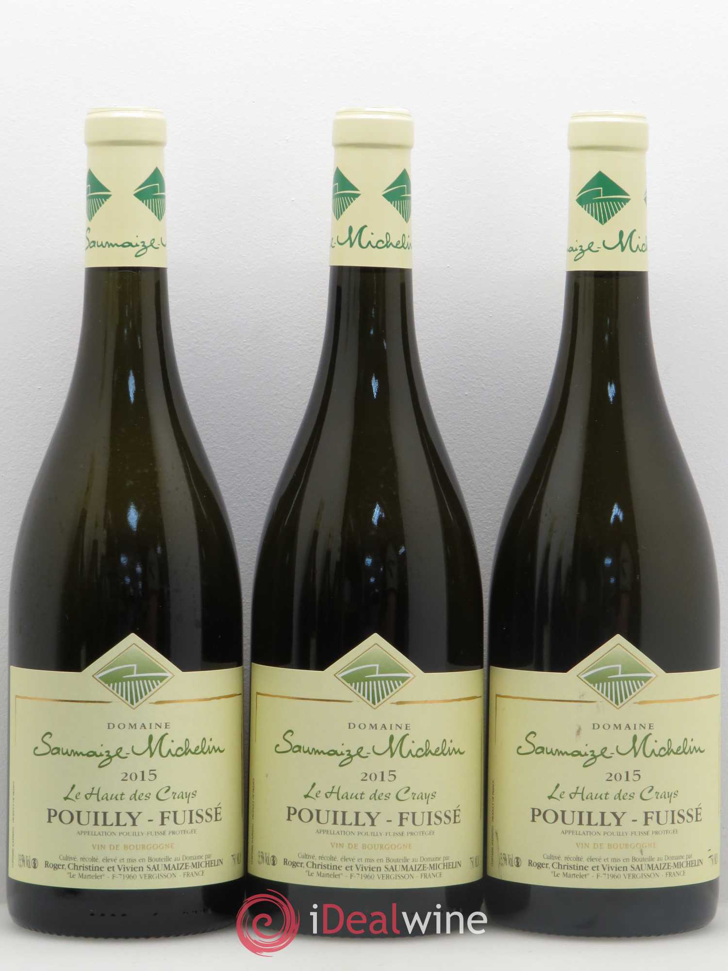 Pouilly-Fuissé Les Hauts des Crays Domaine Saumaize-Michelin 2015 - Posten von 6 Flaschen - 1