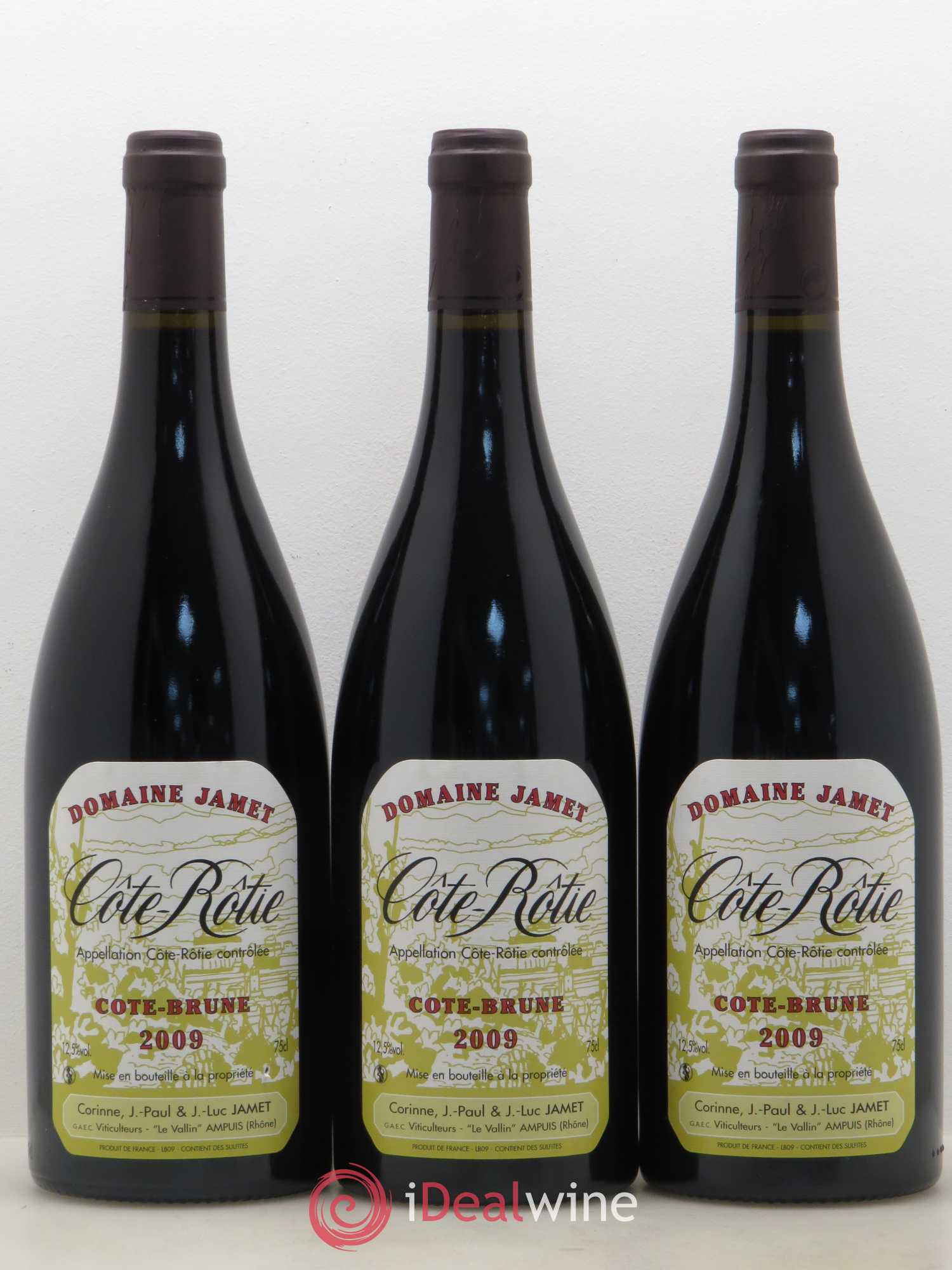 Côte-Rôtie Côte Brune Jamet (Domaine) 2009 - Lot de 3 bouteilles - 0