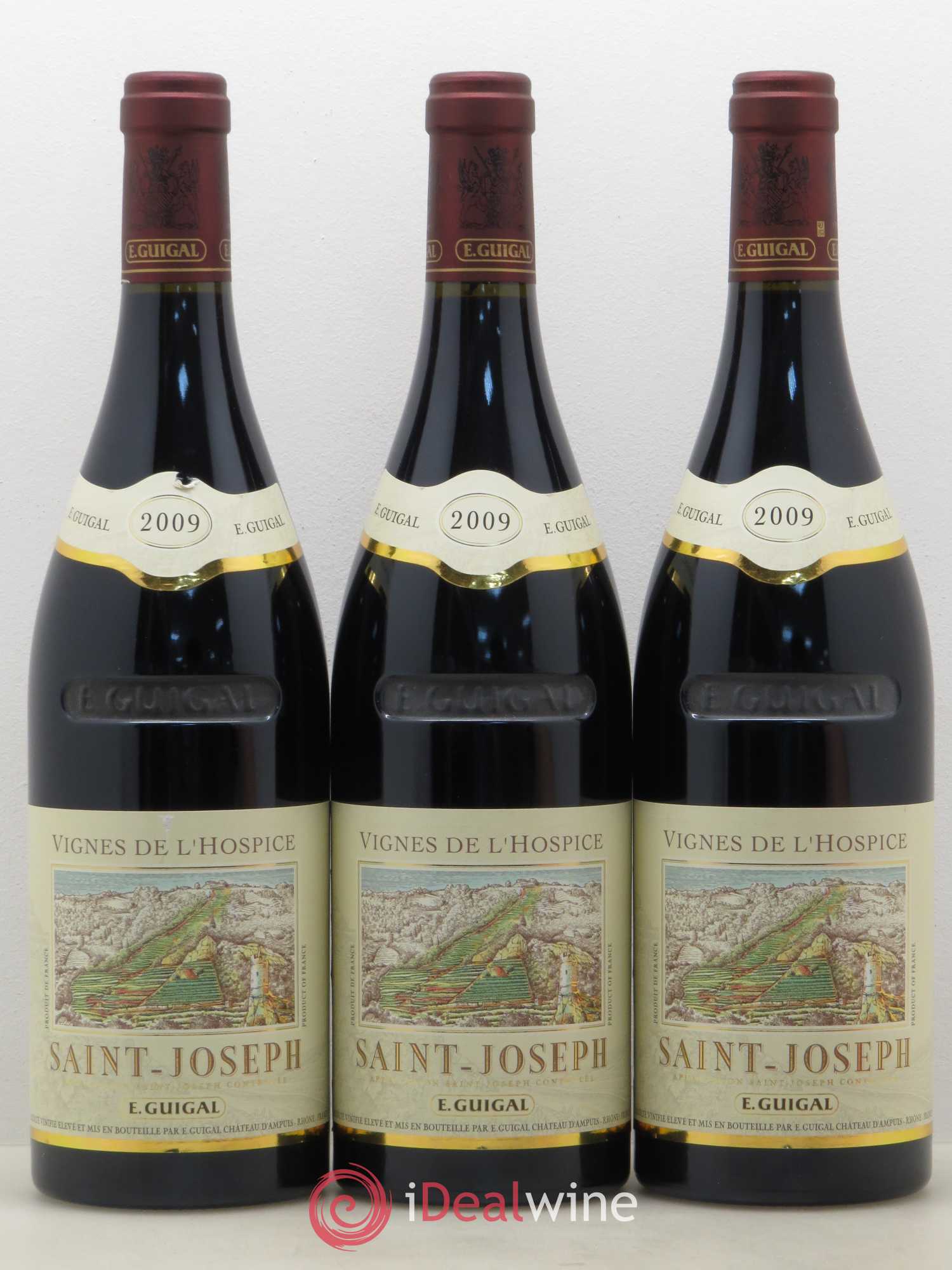 Saint-Joseph Vignes de l'Hospice Guigal 2009 - Lot de 3 bouteilles - 0