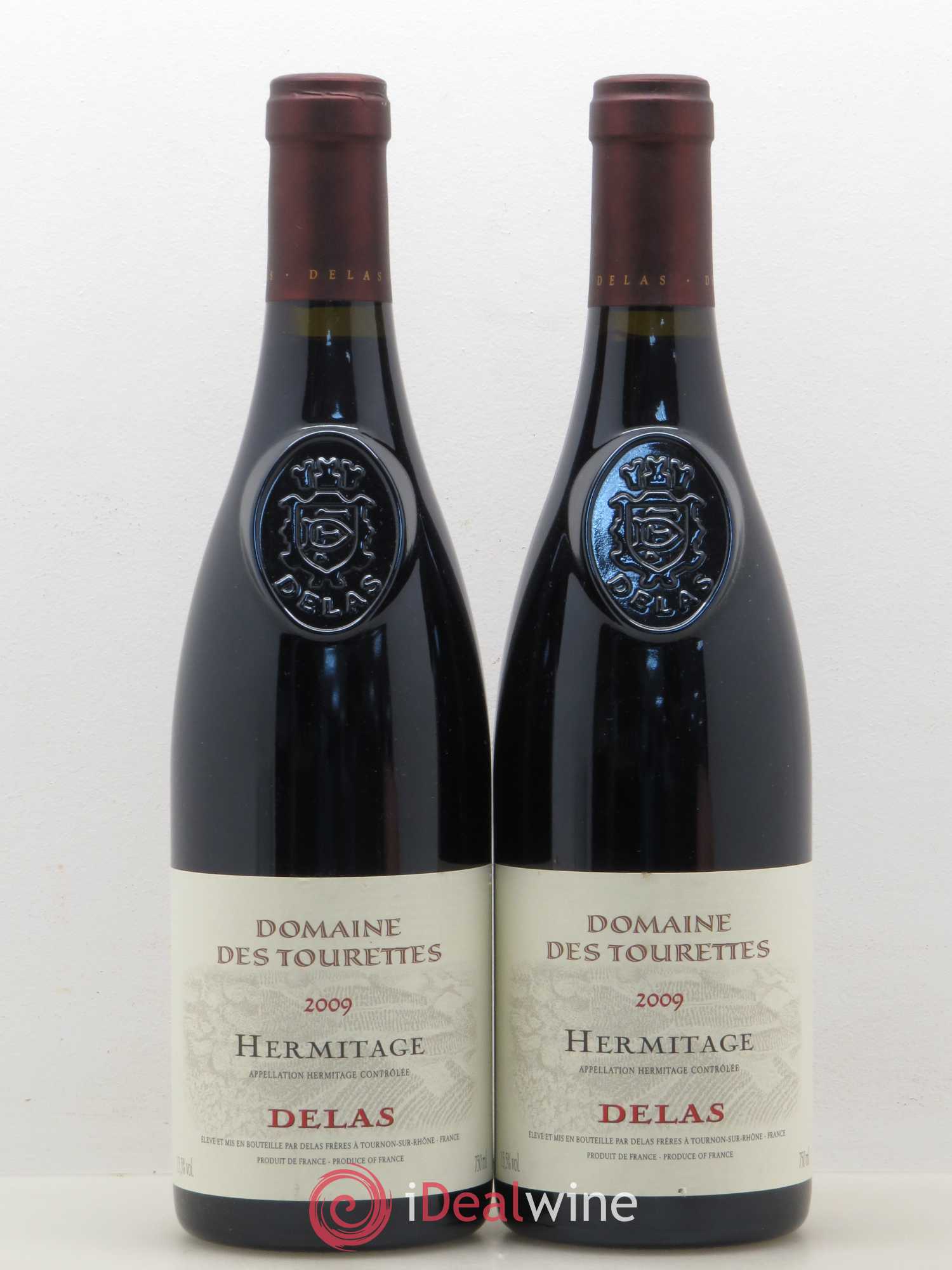Hermitage Domaine des Tourettes Delas Frères 2009 - Lot de 2 bouteilles - 0