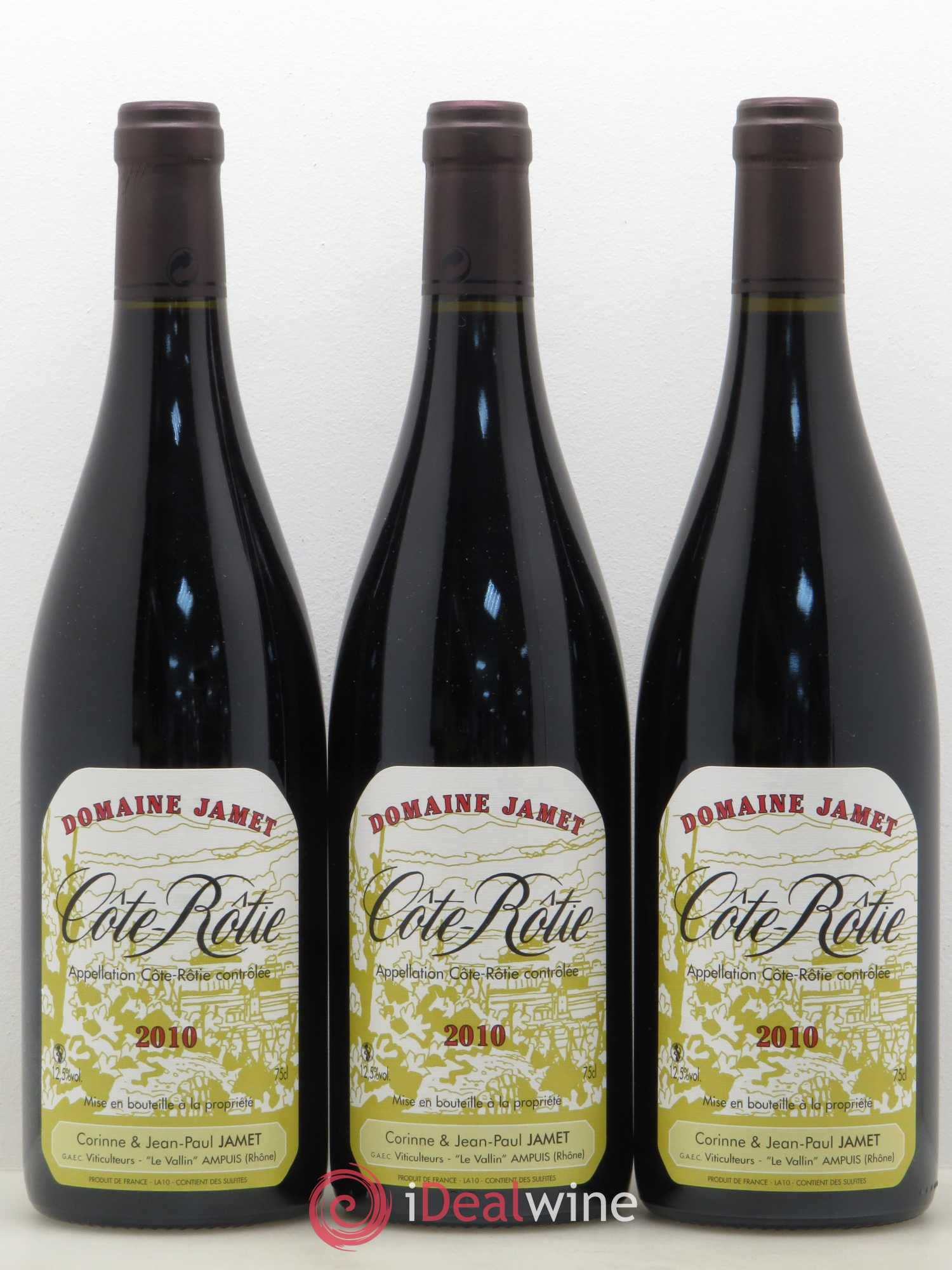 Côte-Rôtie Jamet (Domaine) 2010 - Lot de 3 bouteilles - 0