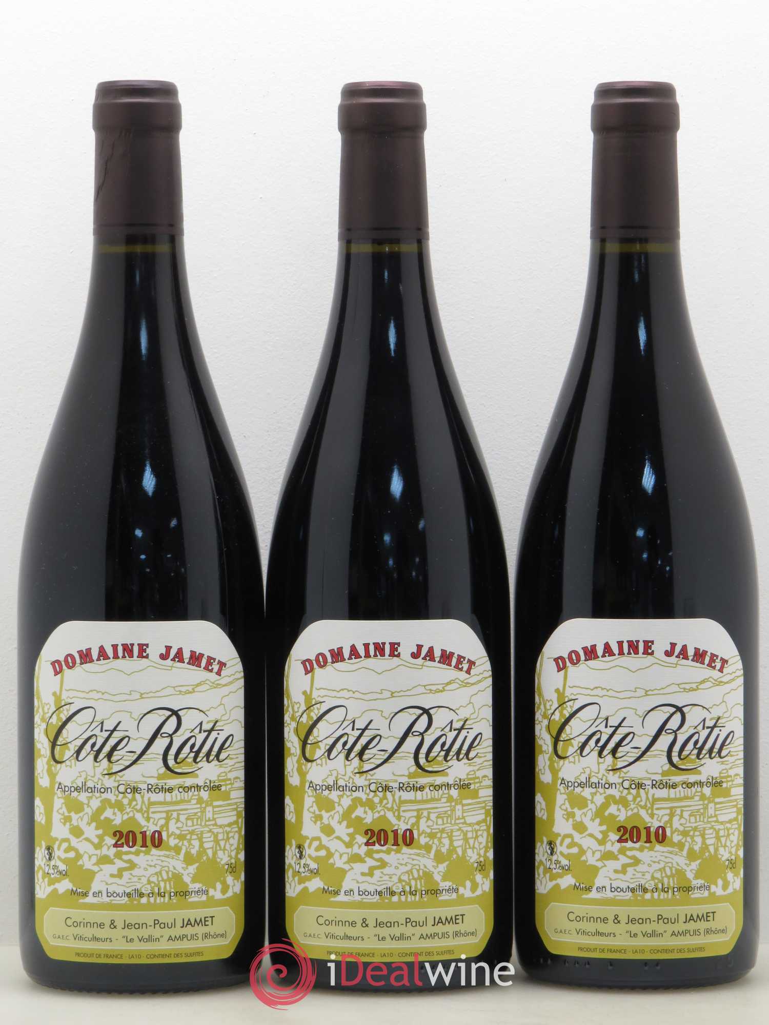 Côte-Rôtie Jamet (Domaine) 2010 - Lot de 3 bouteilles - 0