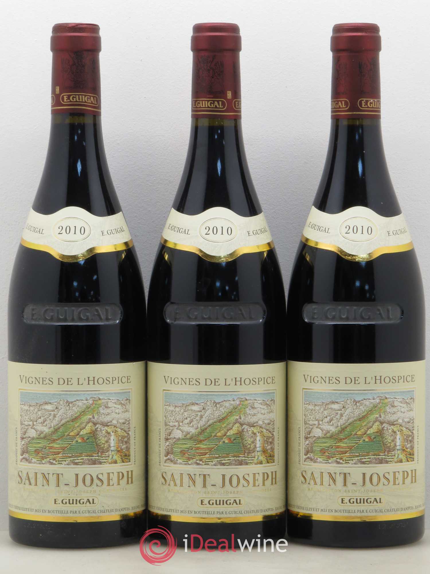 Saint-Joseph Vignes de l'Hospice Guigal 2010 - Lot de 3 bouteilles - 0