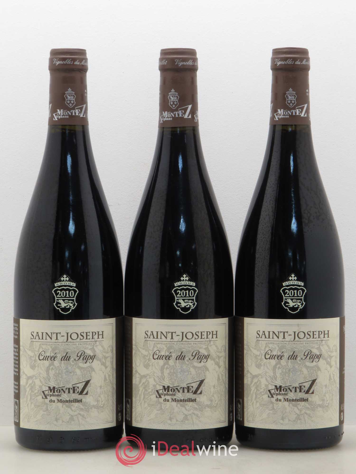 Saint-Joseph Cuvée du Papy Monteillet (Domaine du) - Stéphane Montez 2010 - Lot de 3 bouteilles - 0
