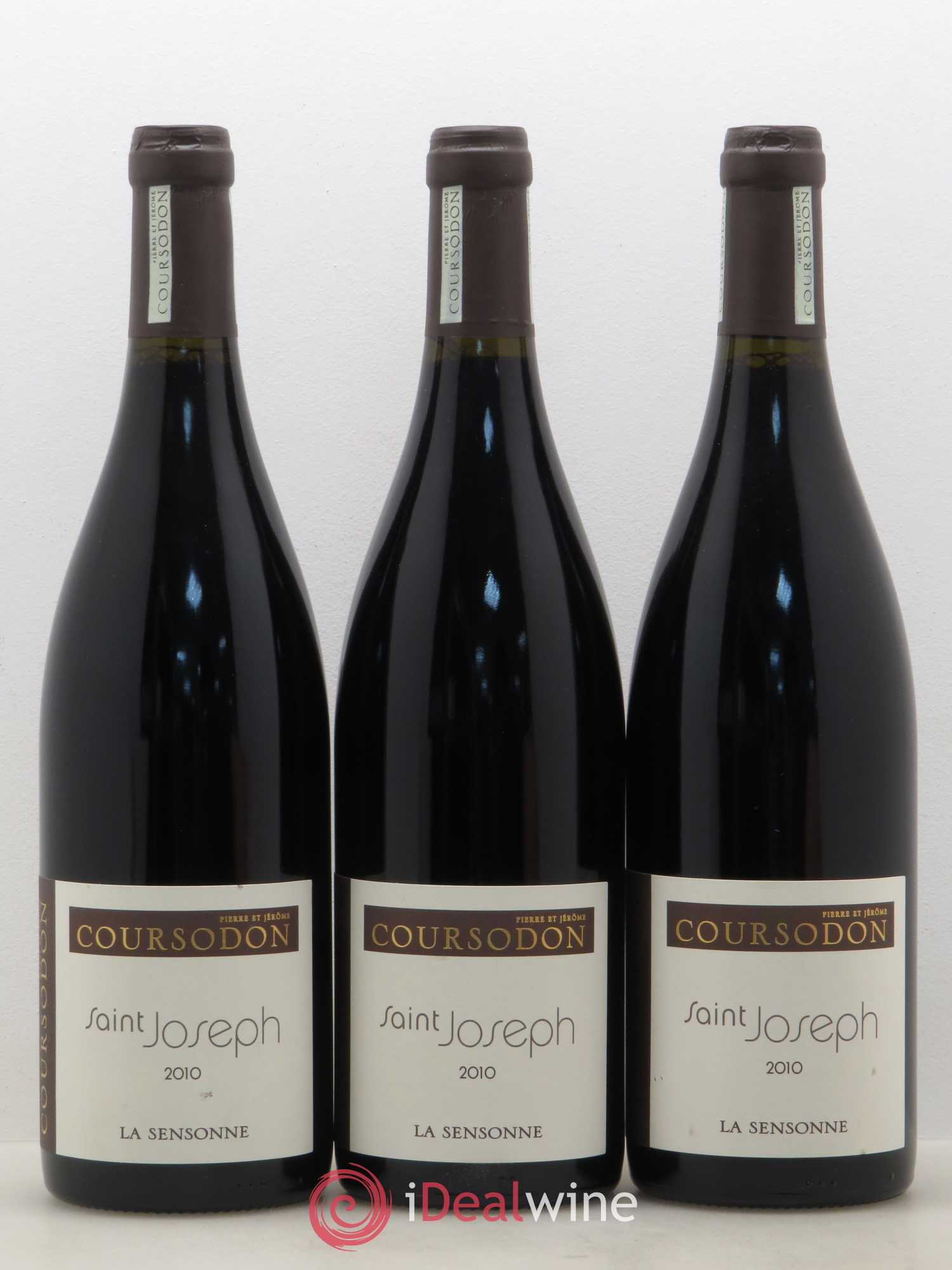 Saint-Joseph La Sensonne Pierre et Jérôme Coursodon 2010 - Lot de 3 bouteilles - 0