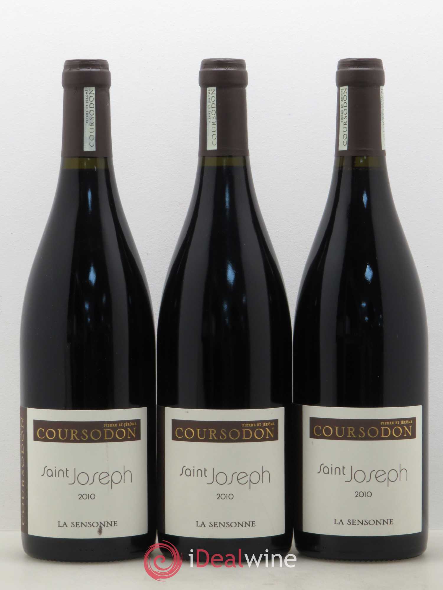 Saint-Joseph La Sensonne Pierre et Jérôme Coursodon 2010 - Lot de 3 bouteilles - 0