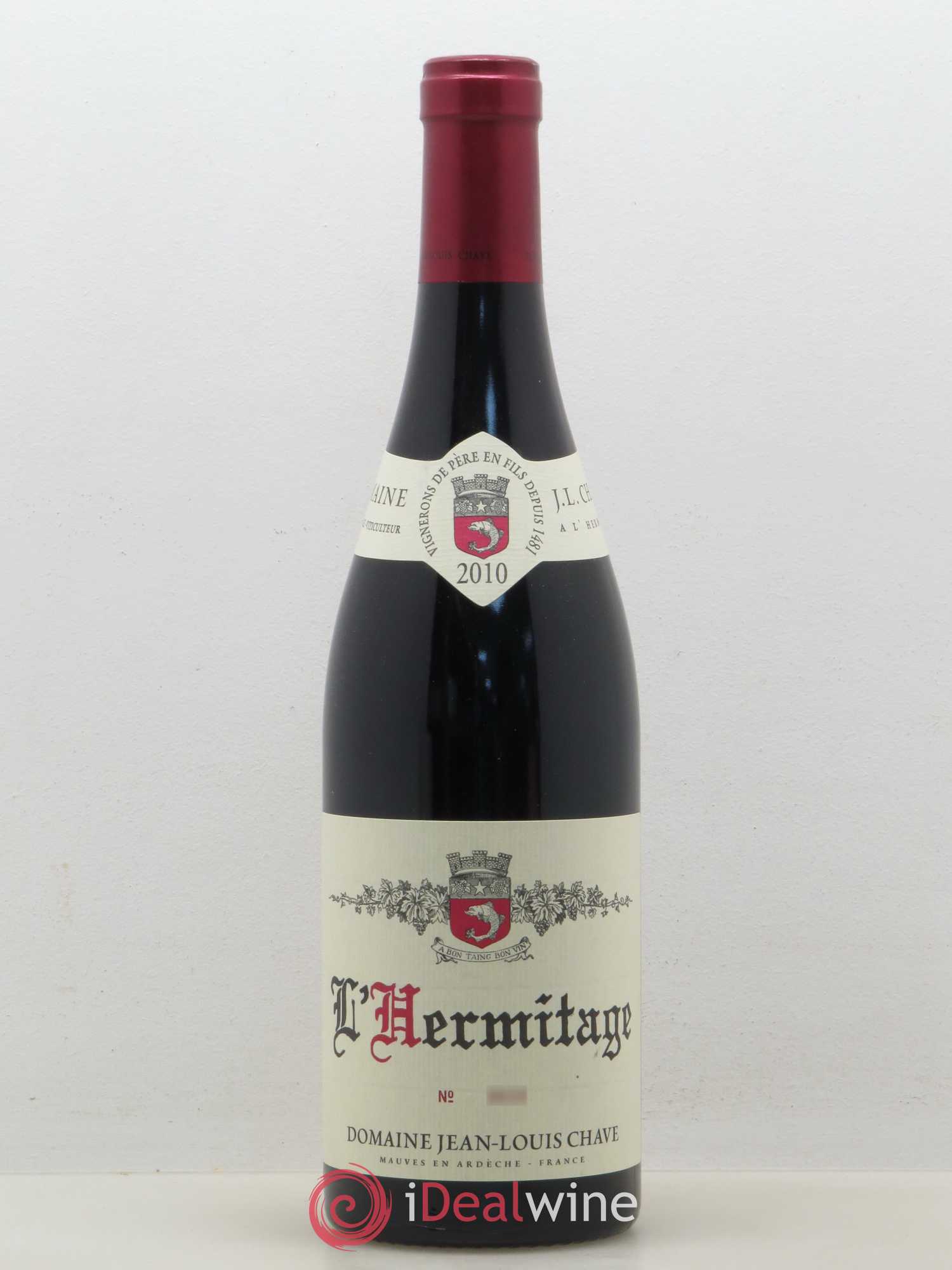 Hermitage Jean-Louis Chave 2010 - Lot de 1 bouteille - 0