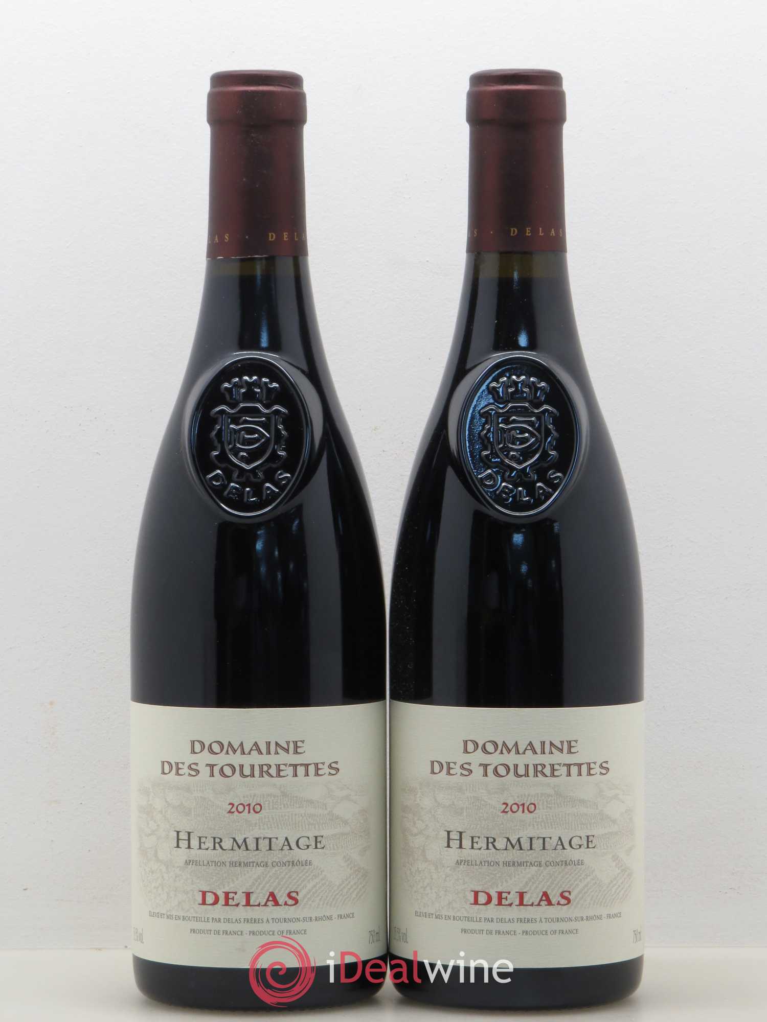 Hermitage Domaine des Tourettes Delas Frères 2010 - Lot de 2 bouteilles - 0