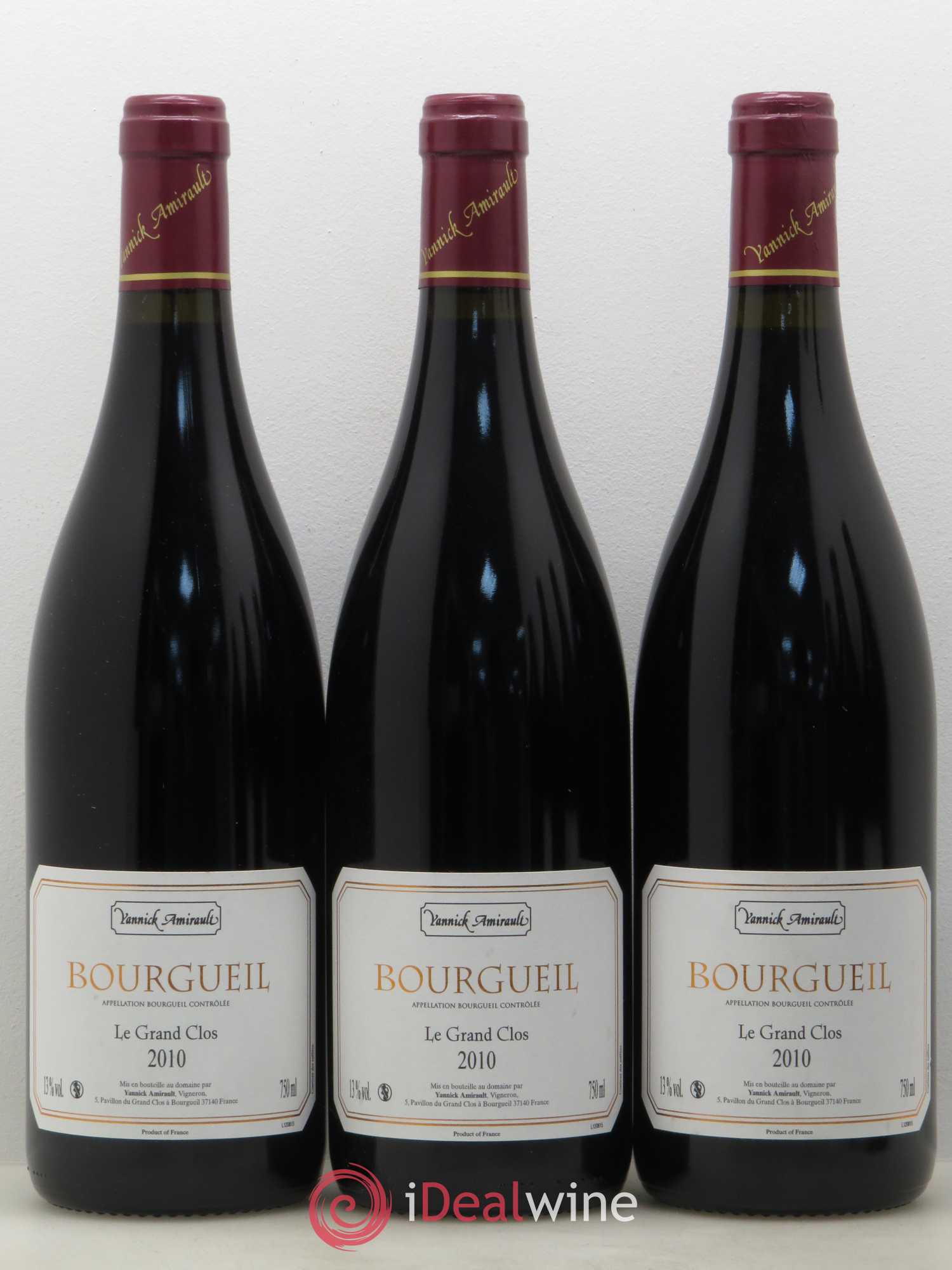 Bourgueil Grand Clos Yannick Amirault (Domaine) 2010 - Lot de 6 bouteilles - 1