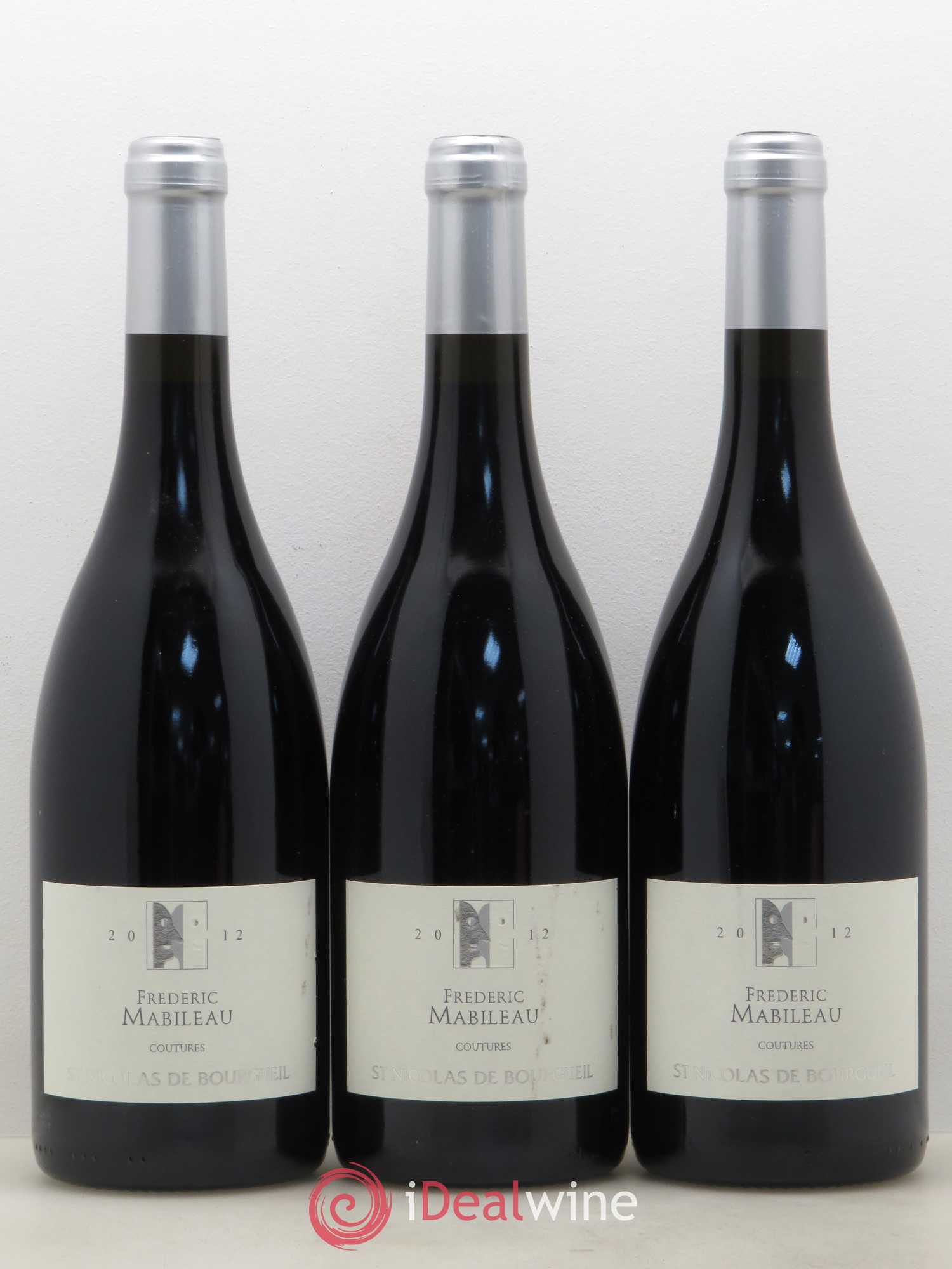 Saint-Nicolas de Bourgueil Les Coutures Domaine Frédéric Mabileau 2012 - Posten von 3 Flaschen - 0