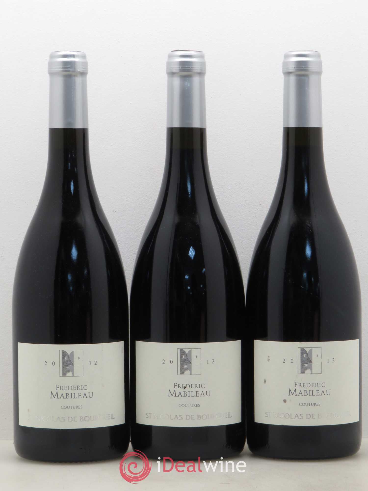 Saint-Nicolas de Bourgueil Les Coutures Domaine Frédéric Mabileau 2012 - Posten von 3 Flaschen - 0