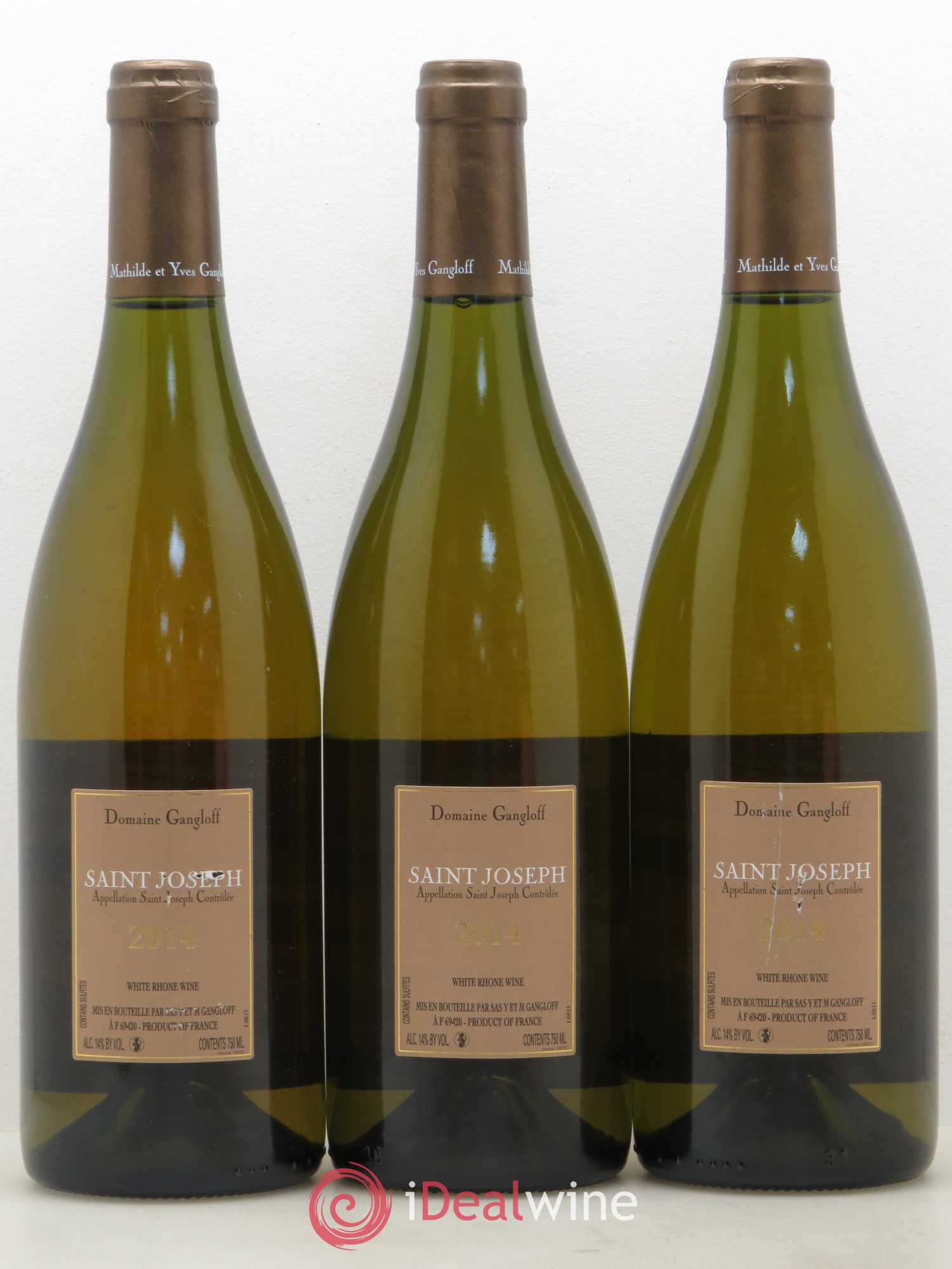 Saint-Joseph Gangloff (Domaine) 2014 - Lot de 3 bouteilles - 1