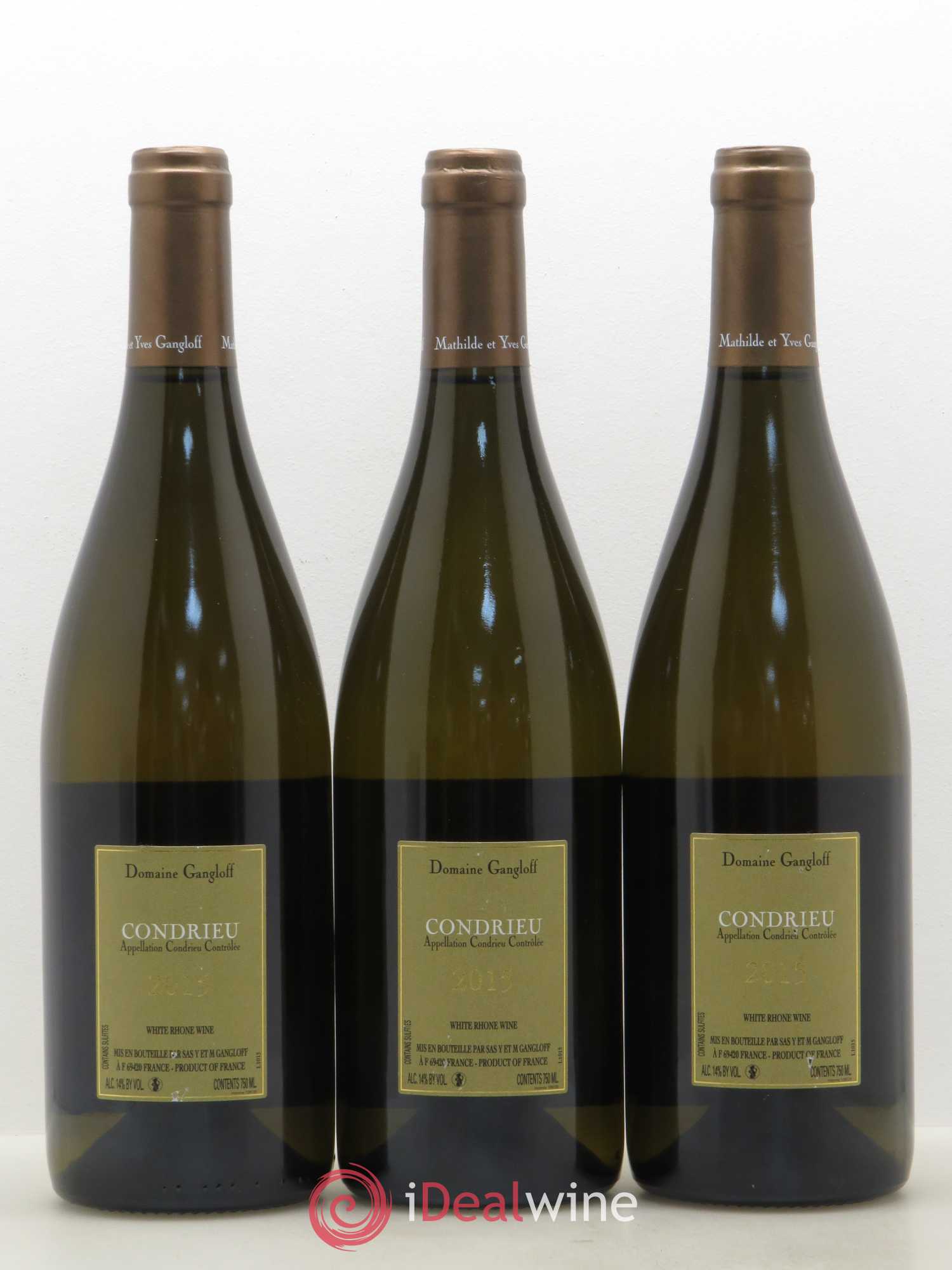 Condrieu Domaine Gangloff (Domaine) 2015 - Lot de 3 bouteilles - 1