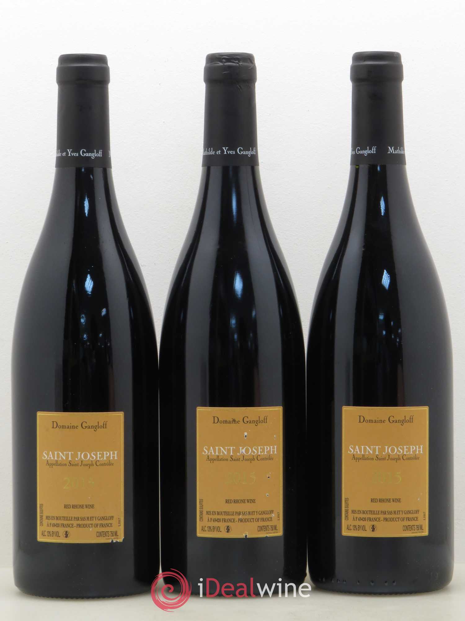 Saint-Joseph Gangloff (Domaine) 2015 - Lot de 3 bouteilles - 1