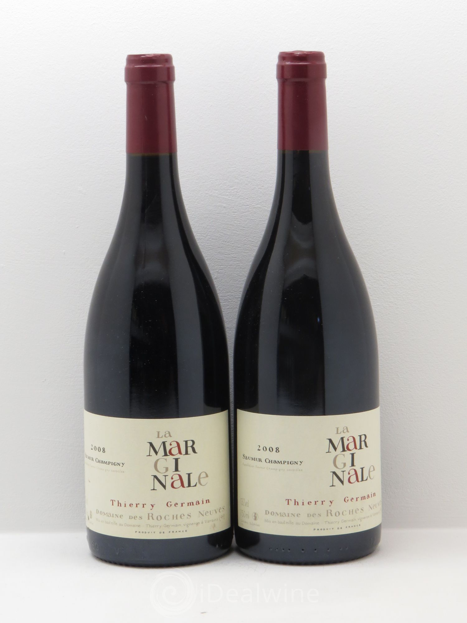 Saumur-Champigny La Marginale Domaine des Roches Neuves - Thierry Germain 2008 - Lot de 2 bouteilles - 0