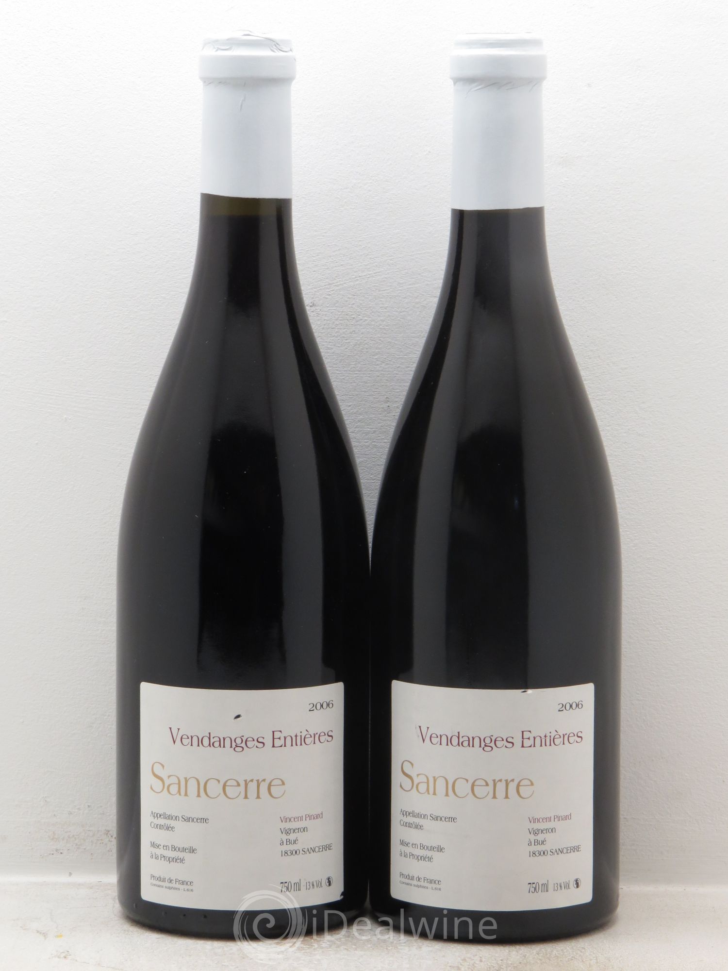 Sancerre Vendanges Entières Vincent Pinard 2006 - Lot de 2 bouteilles - 0