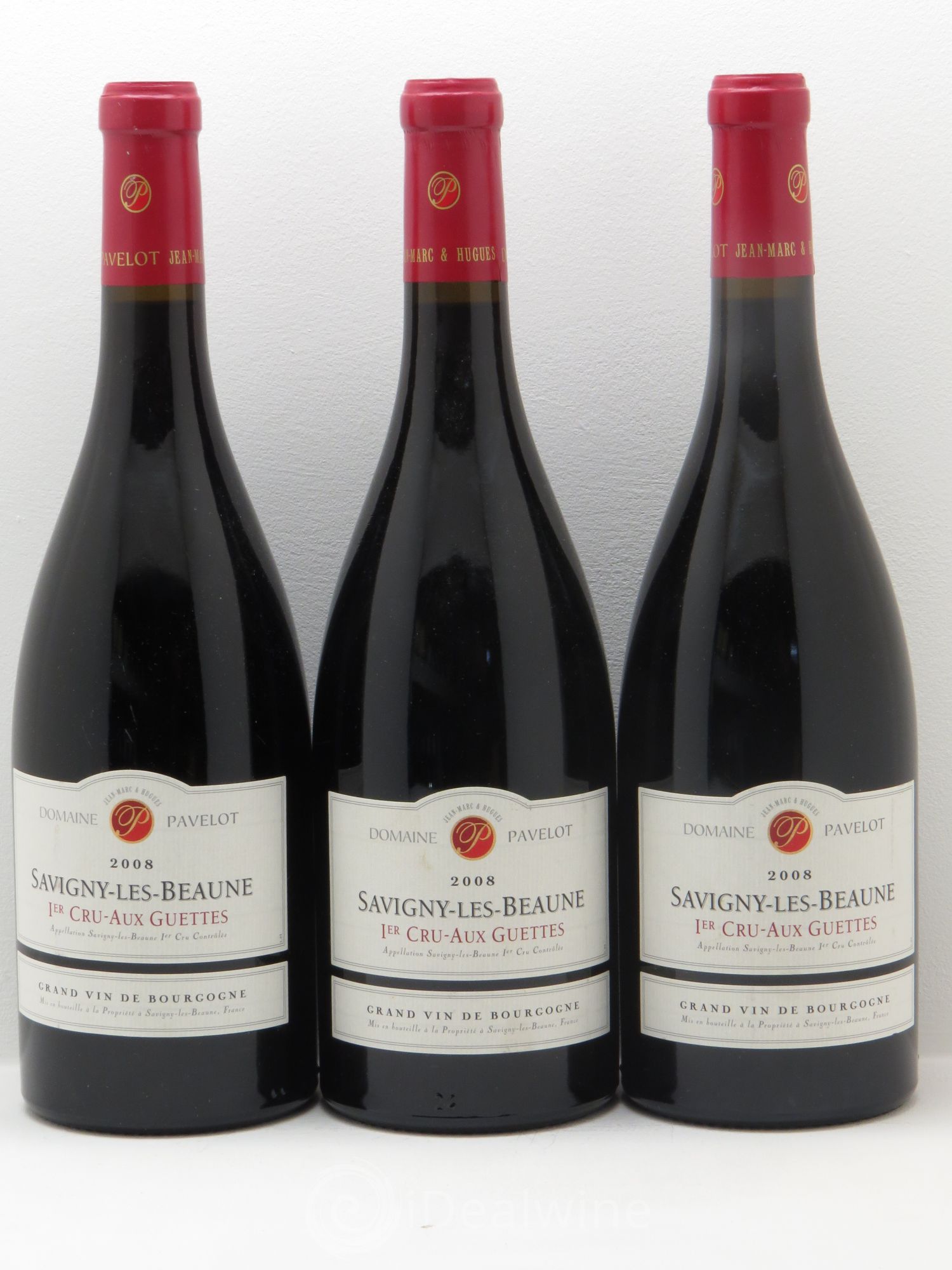 Savigny-lès-Beaune 1er Cru 2008 - Lot de 3 bouteilles - 0