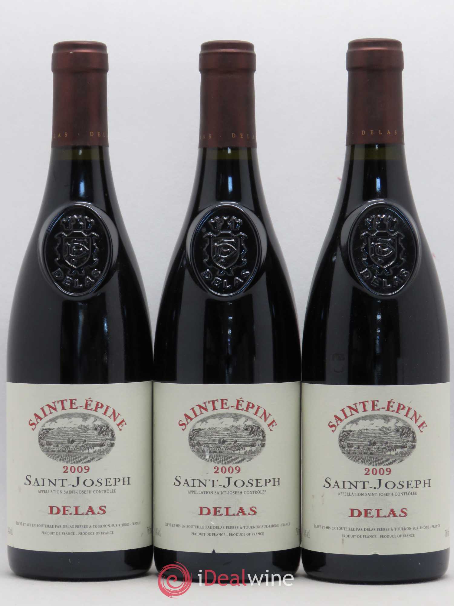 Saint-Joseph Sainte-Epine Delas Frères 2009 - Lot de 3 bouteilles - 0