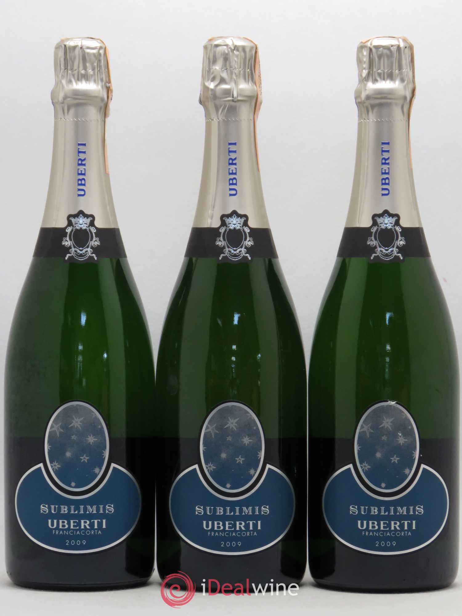 Italie Uberti Sublimis Franciacorta Riserva Non Dosato 2009 - Lot de 3 bouteilles - 0